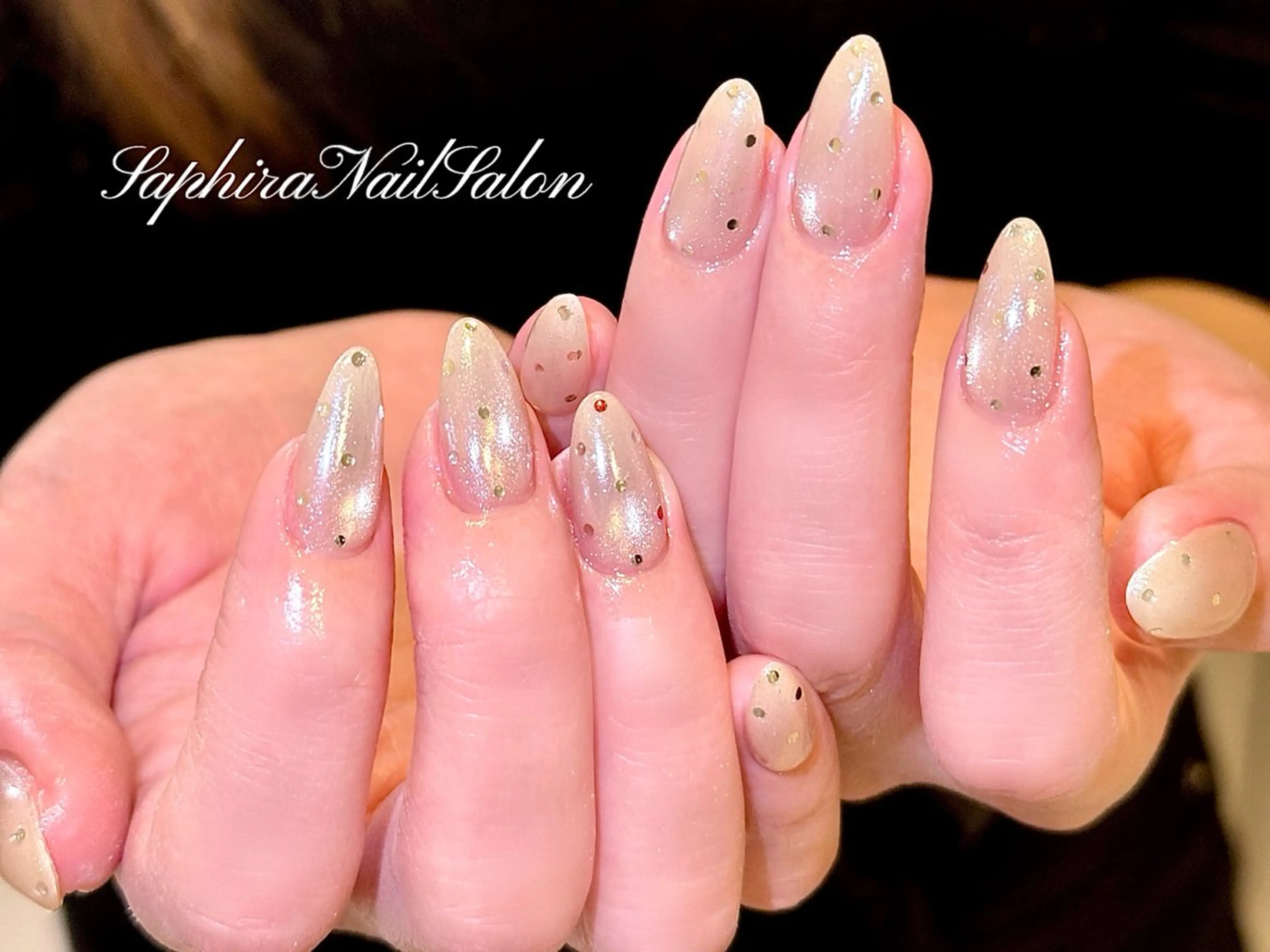 カラー ハンドネイル Saphiraネイル サロン錦糸町のネイルデザイン