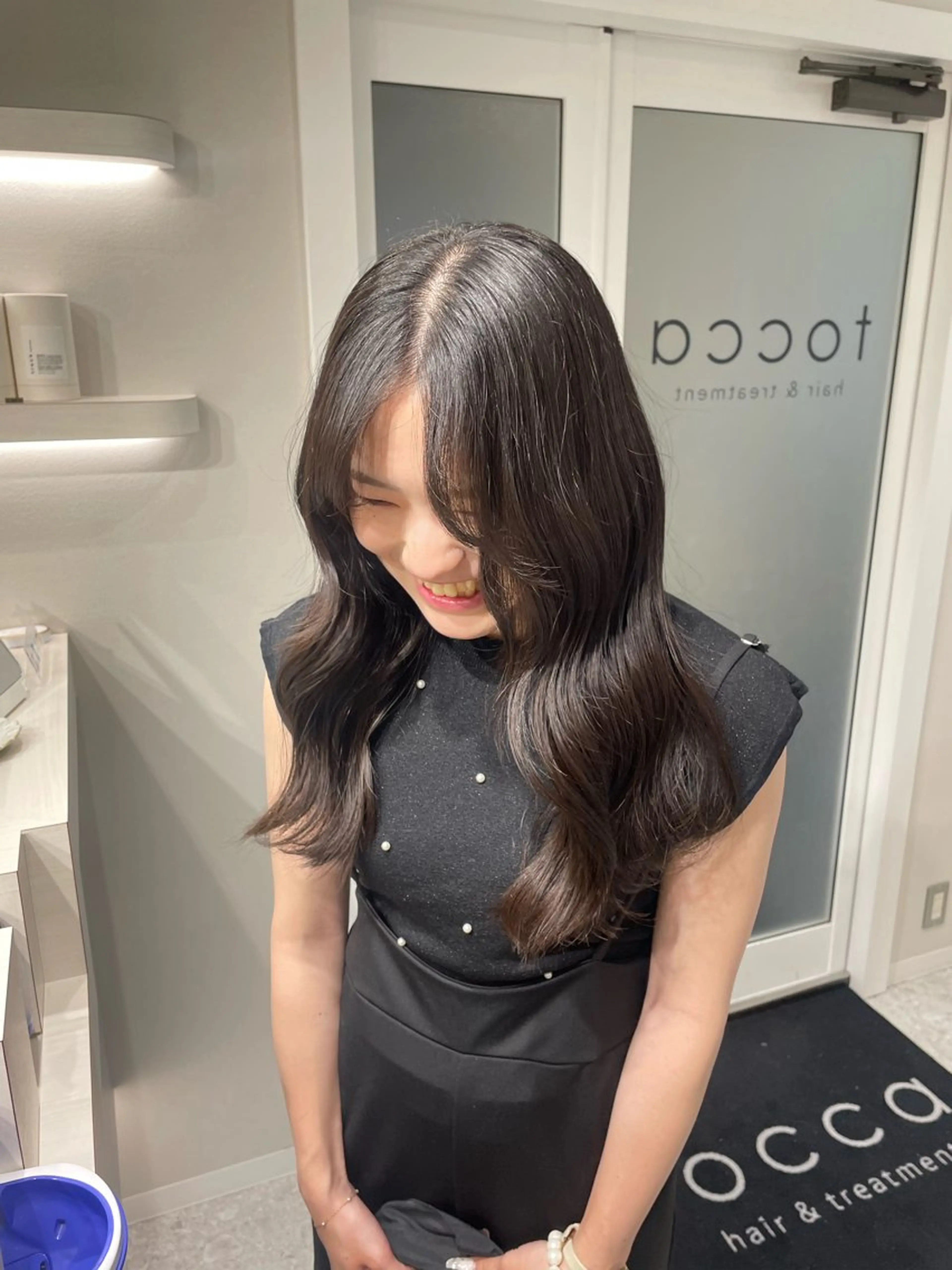 セミロング カラー 🩰ニシムラヒカリ 半個室salon♡*のヘアスタイル