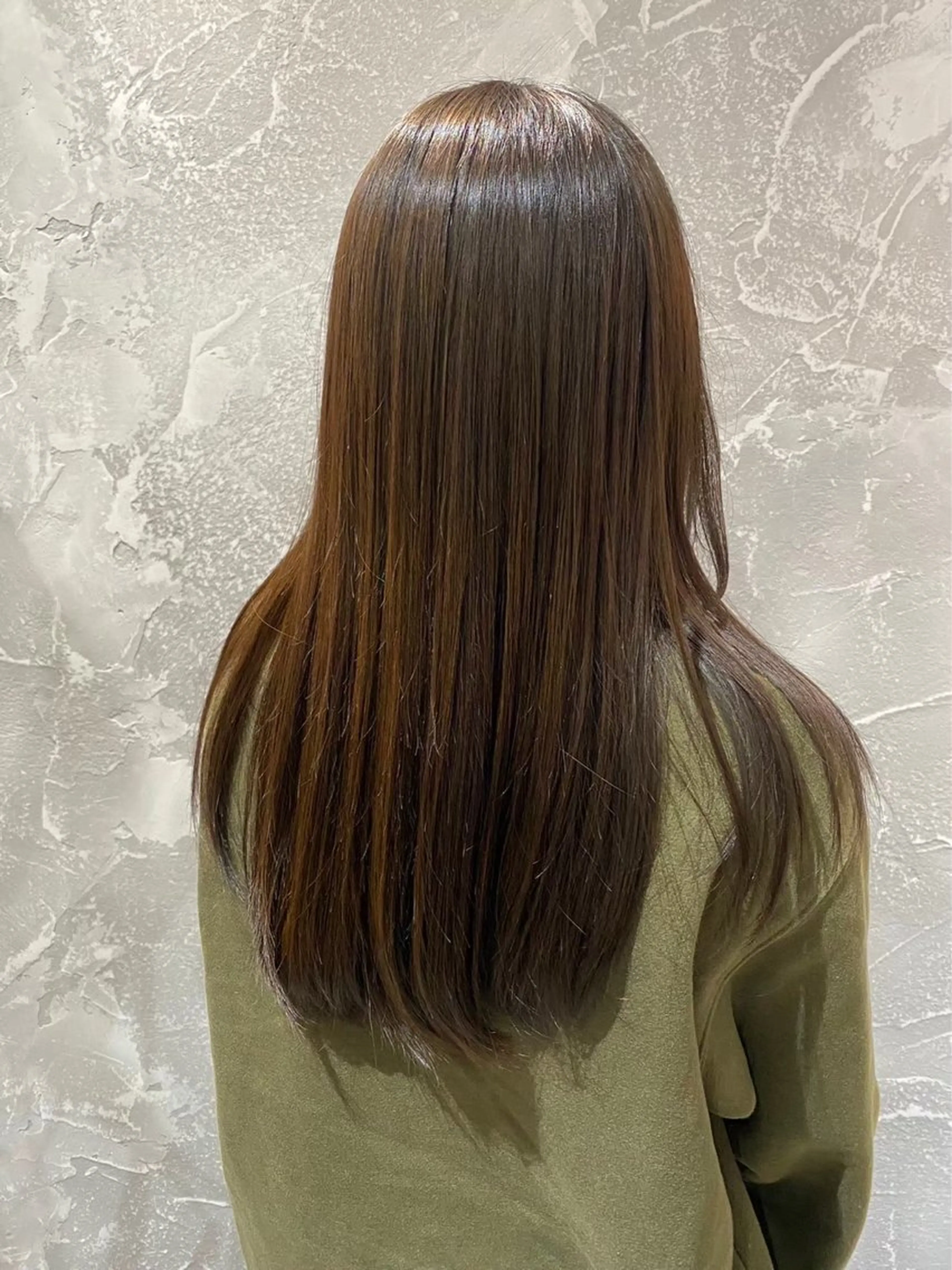 ロング カラー アクアカラー オレンジ トリートメント LS HAIR所属・石井 大空のヘアスタイル