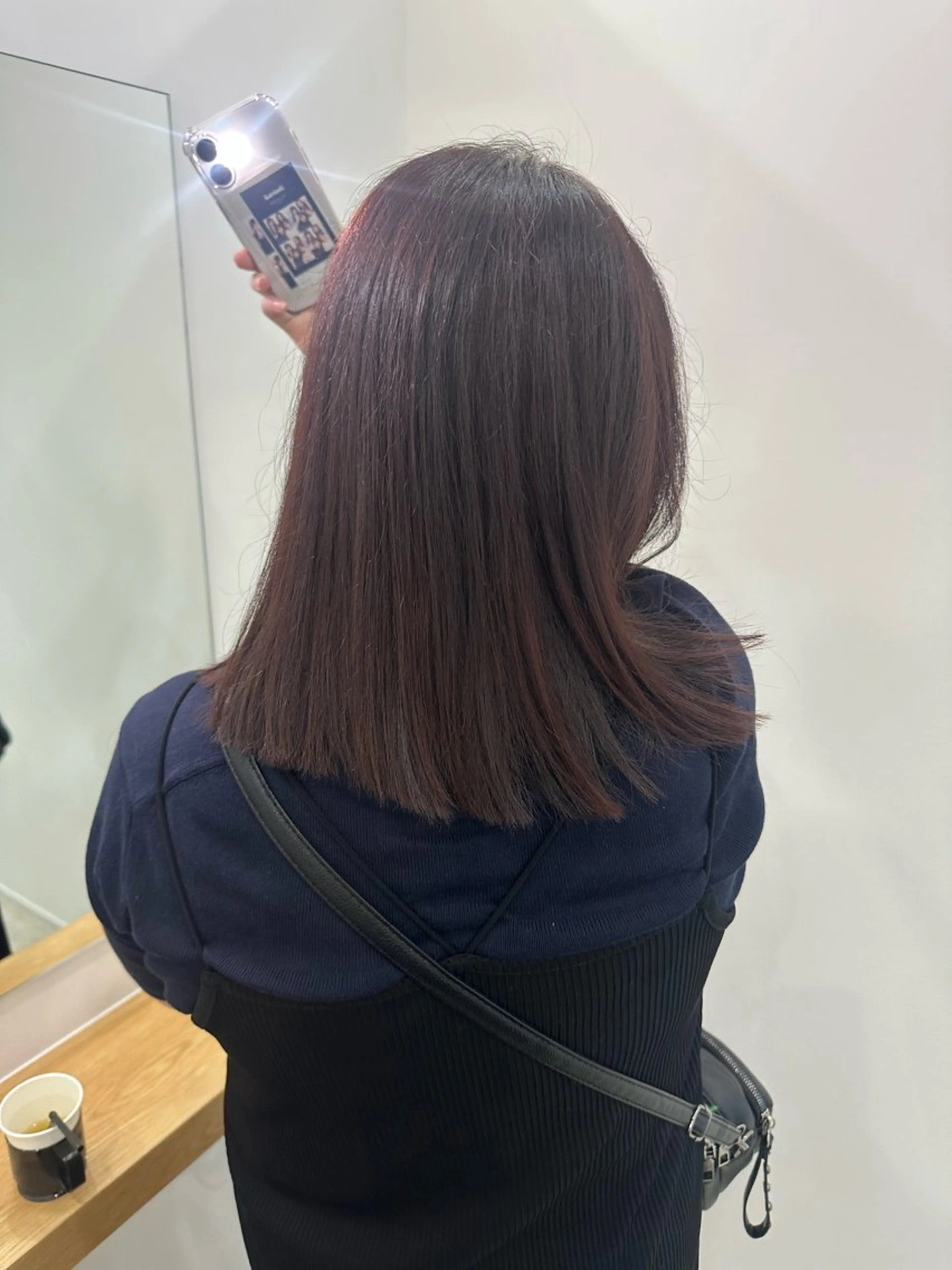 ミディアム カラー カット ヘアカラー トリートメント ヘアセット/艶カラー 💐nao.のヘアスタイル