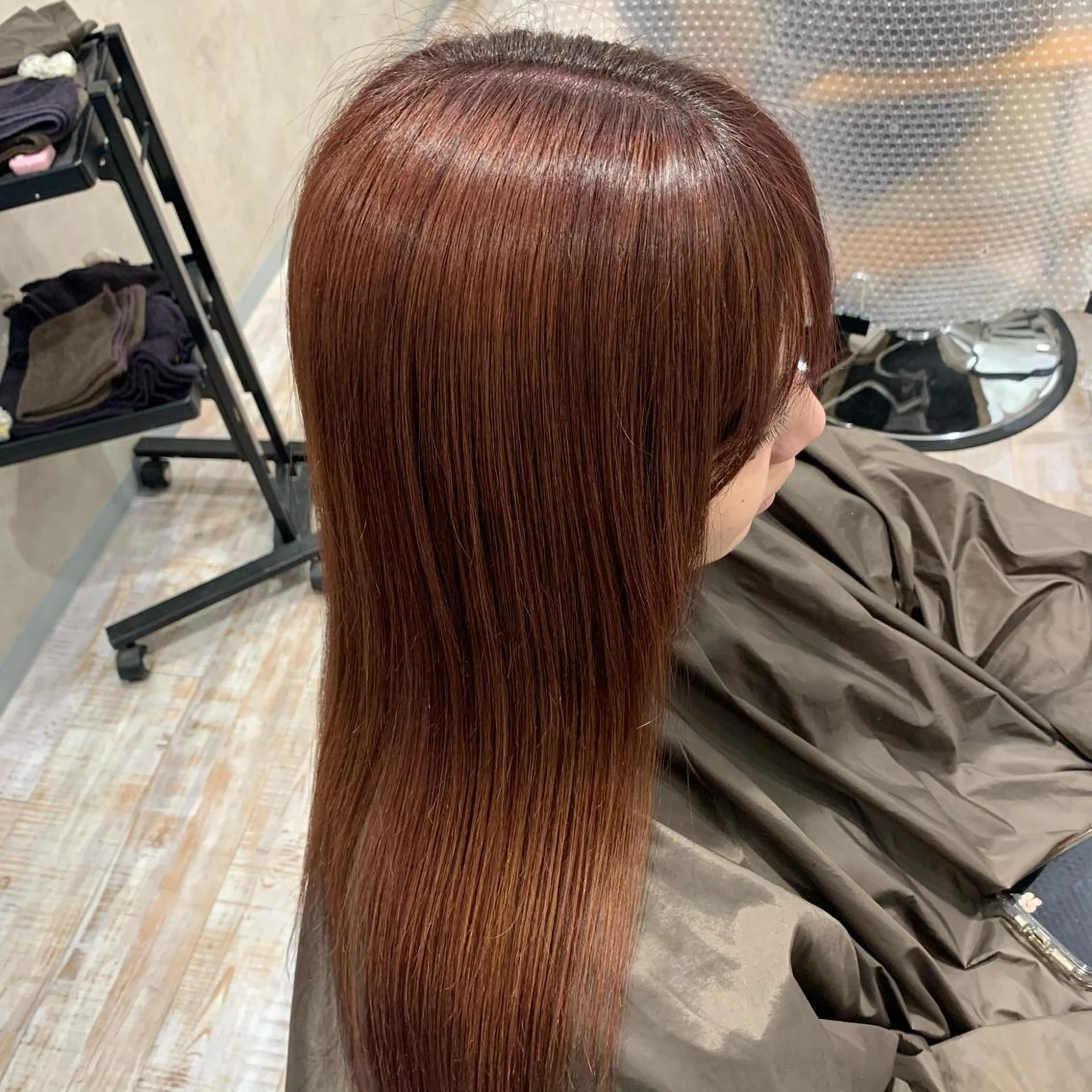 ロング カラー ヘアカラー 中田 サヤカのヘアスタイル