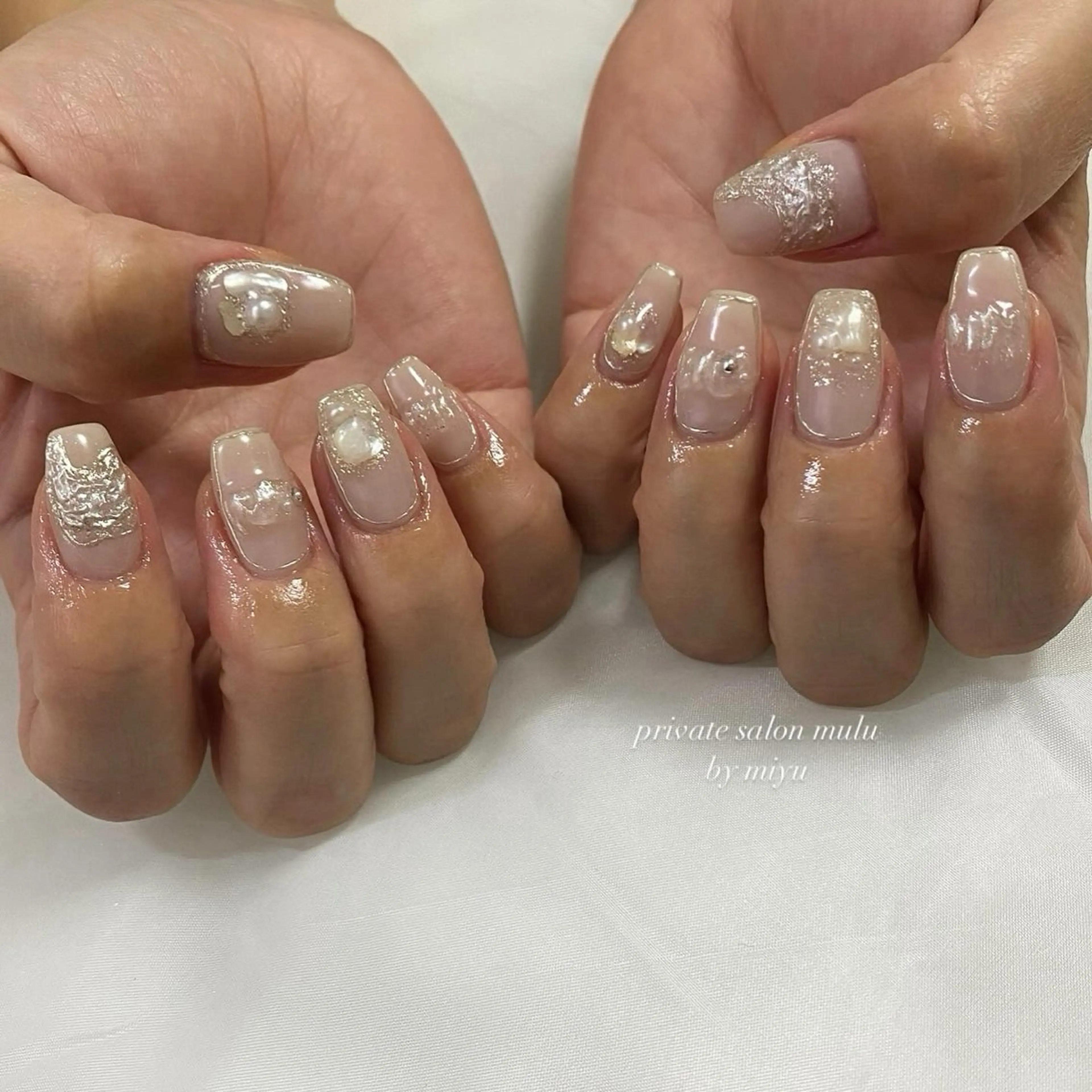 ネイル キラキラネイル nail salon muluのネイルデザイン