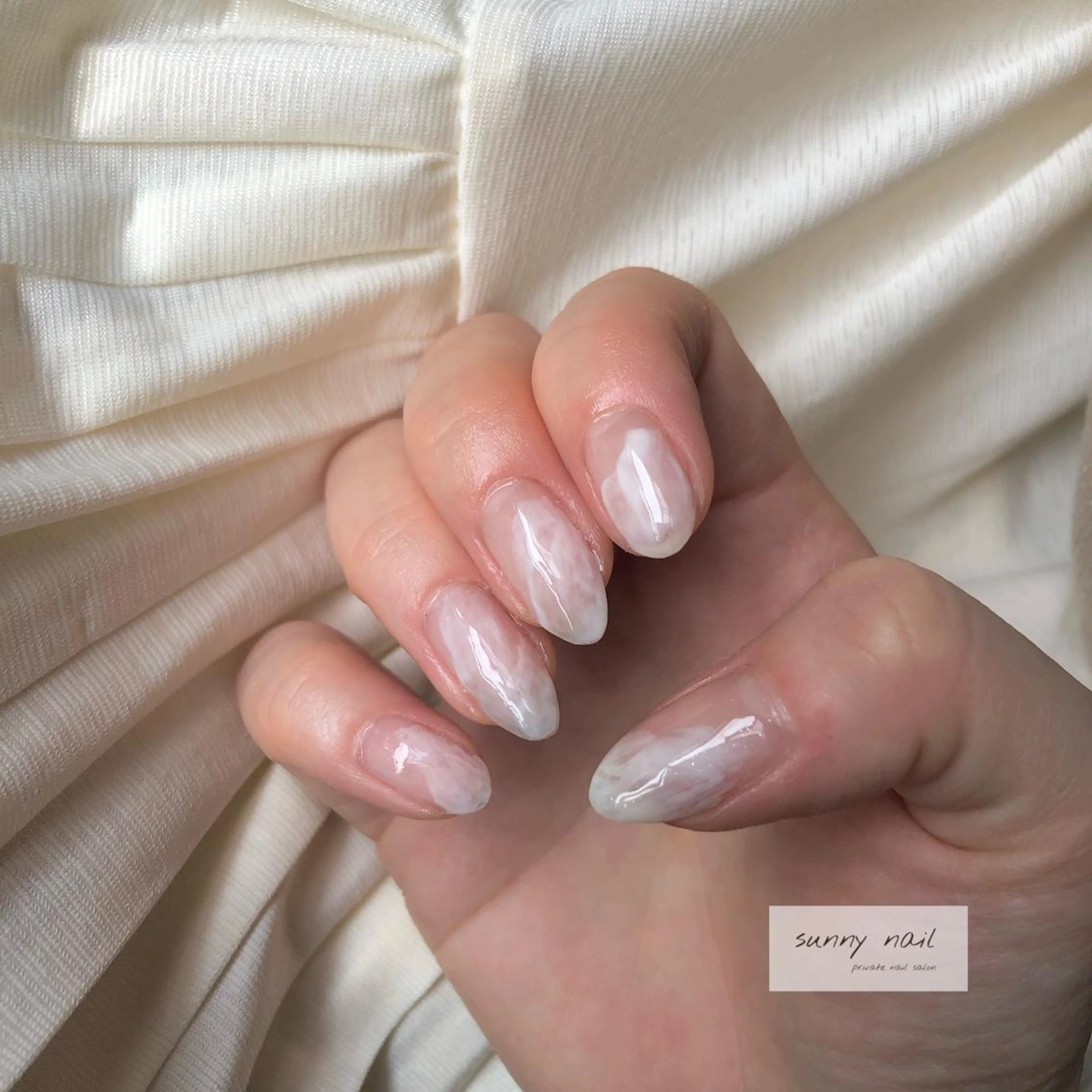 ネイル カジュアル ジェルネイル ニュアンスネイル パラジェル シンプルネイル sunny nailのネイルデザイン