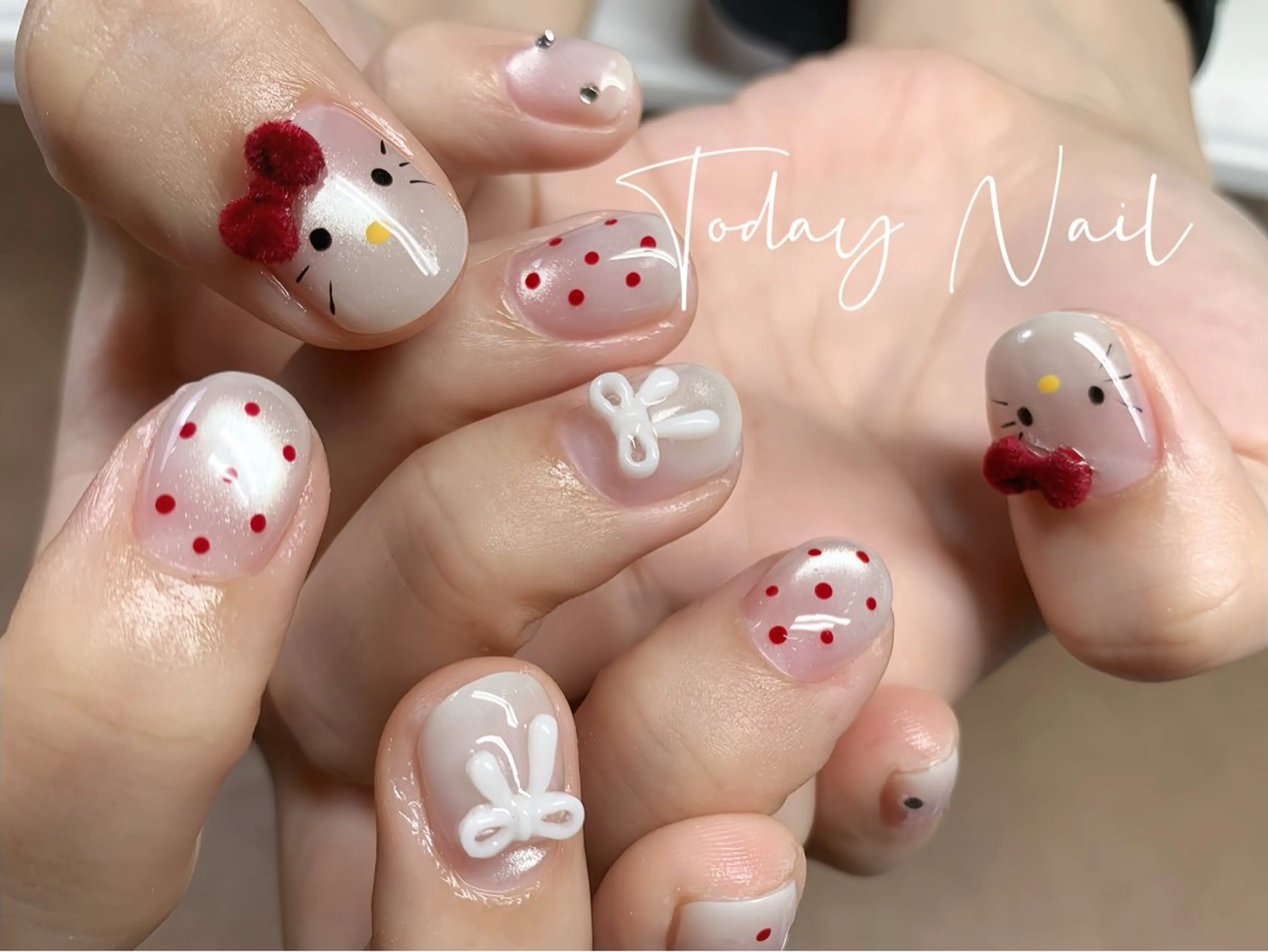 ネイル マグネットネイル ショートネイル ハンドネイル りゅう Todayのネイルデザイン