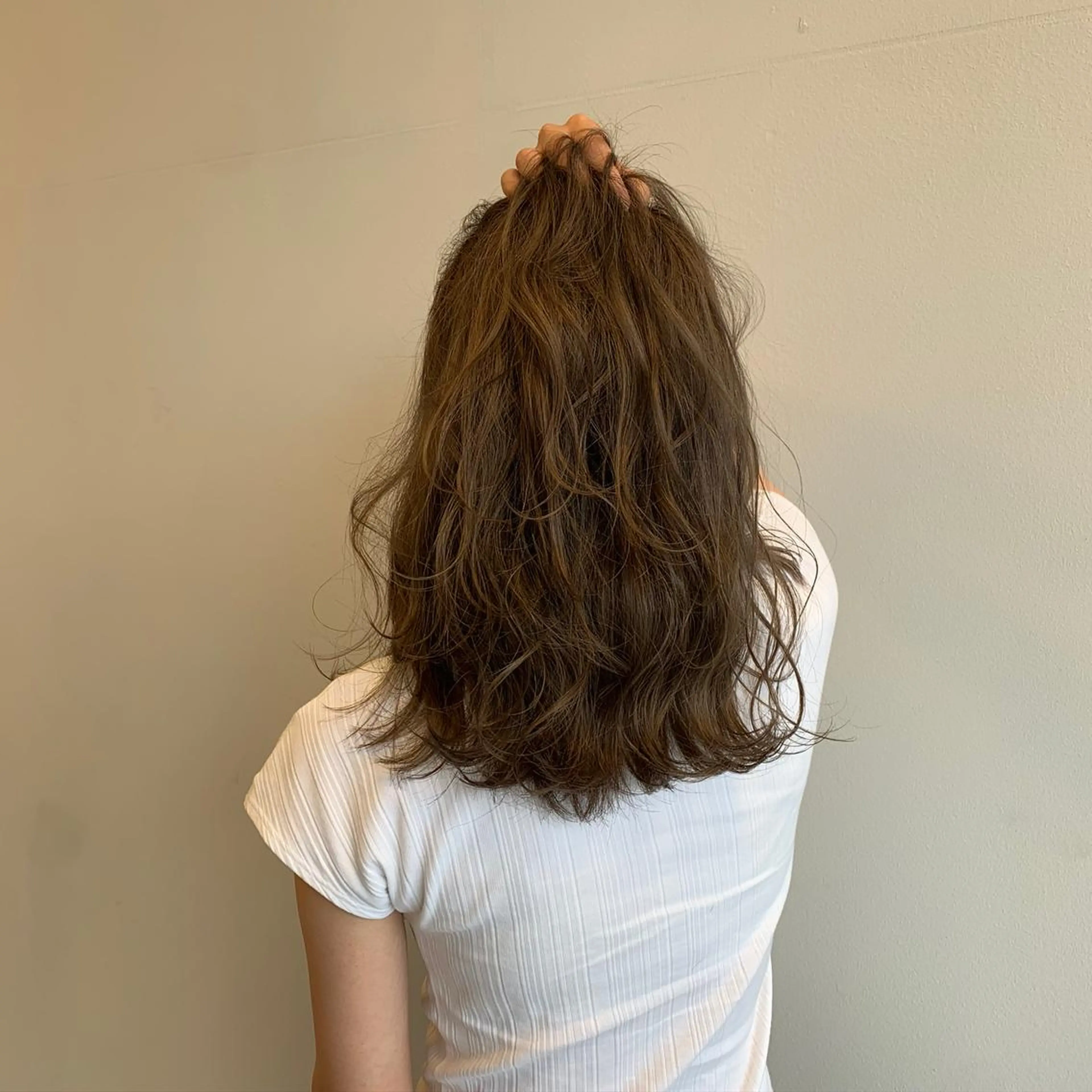 ロング カラー 似合わせスタイル 岡田勇哉のヘアスタイル