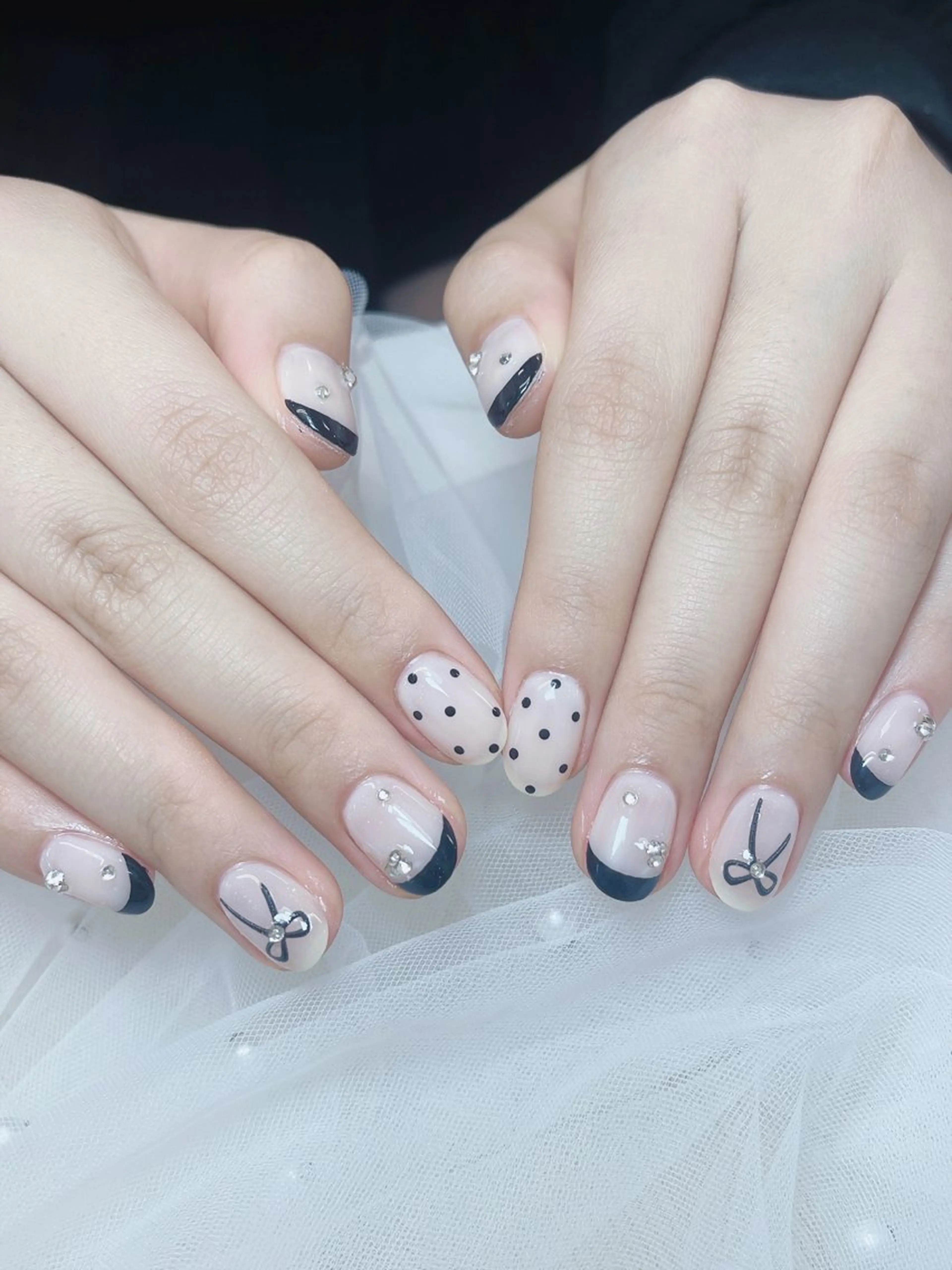 ネイル チークネイル 成人式 フレンチネイル グラデーション 氷ネイル・うるうるネイル DUO MI所属・DUO   MI nail salonのネイルデザイン