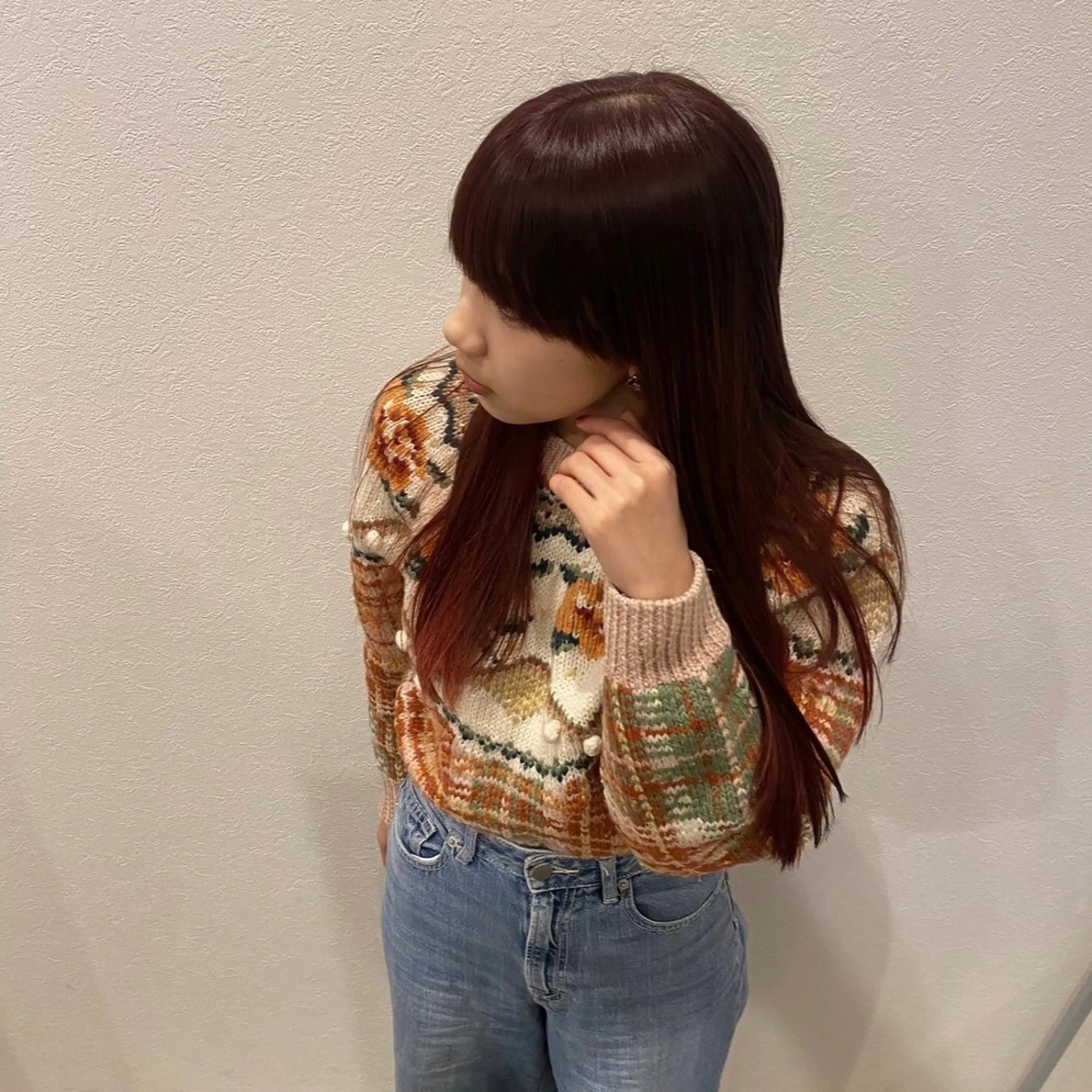 カラー 森本 聖菜のヘアスタイル