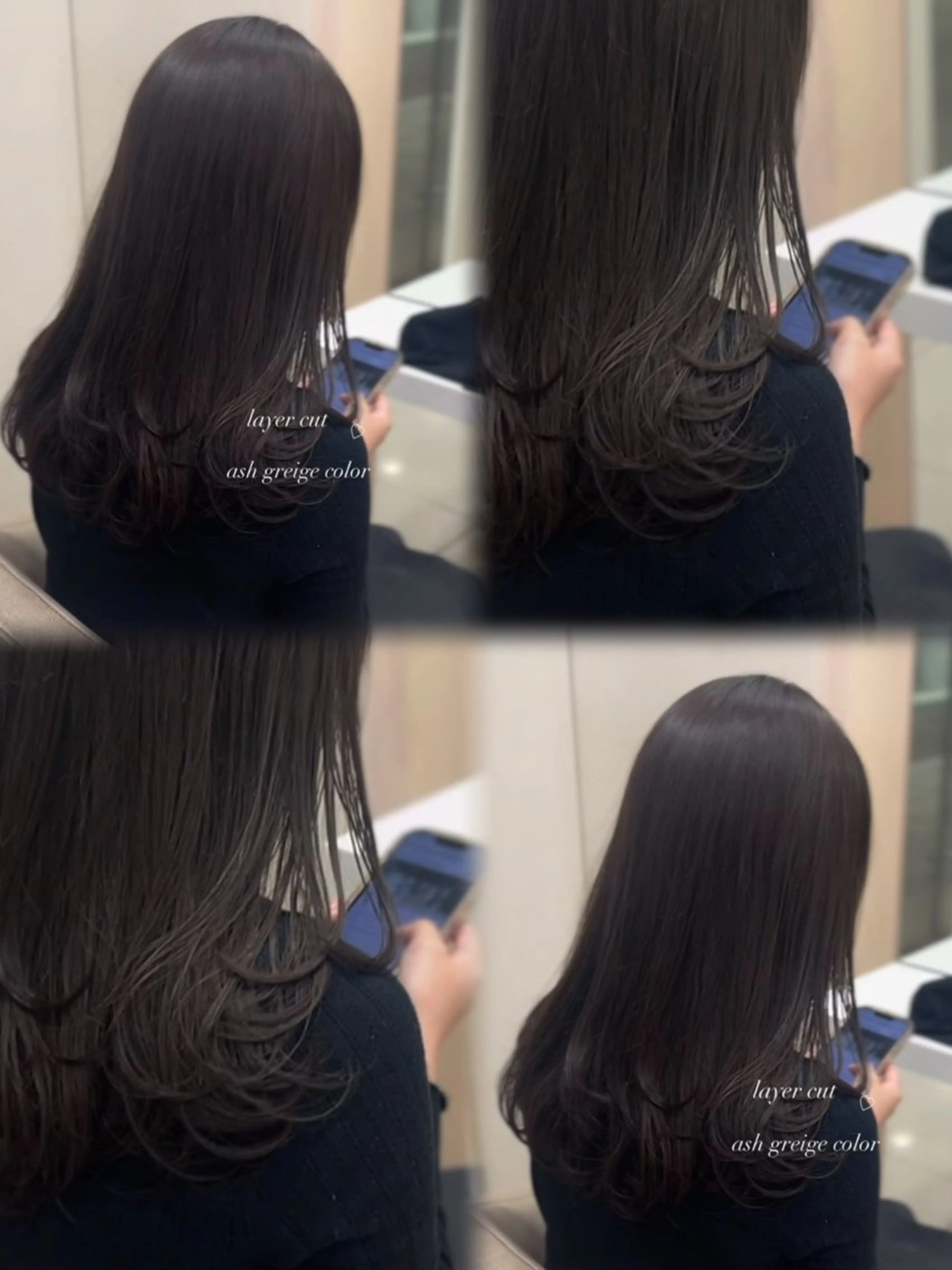 セミロング カット ヘアカラー 🎀さ こﾁ🎀のヘアスタイル