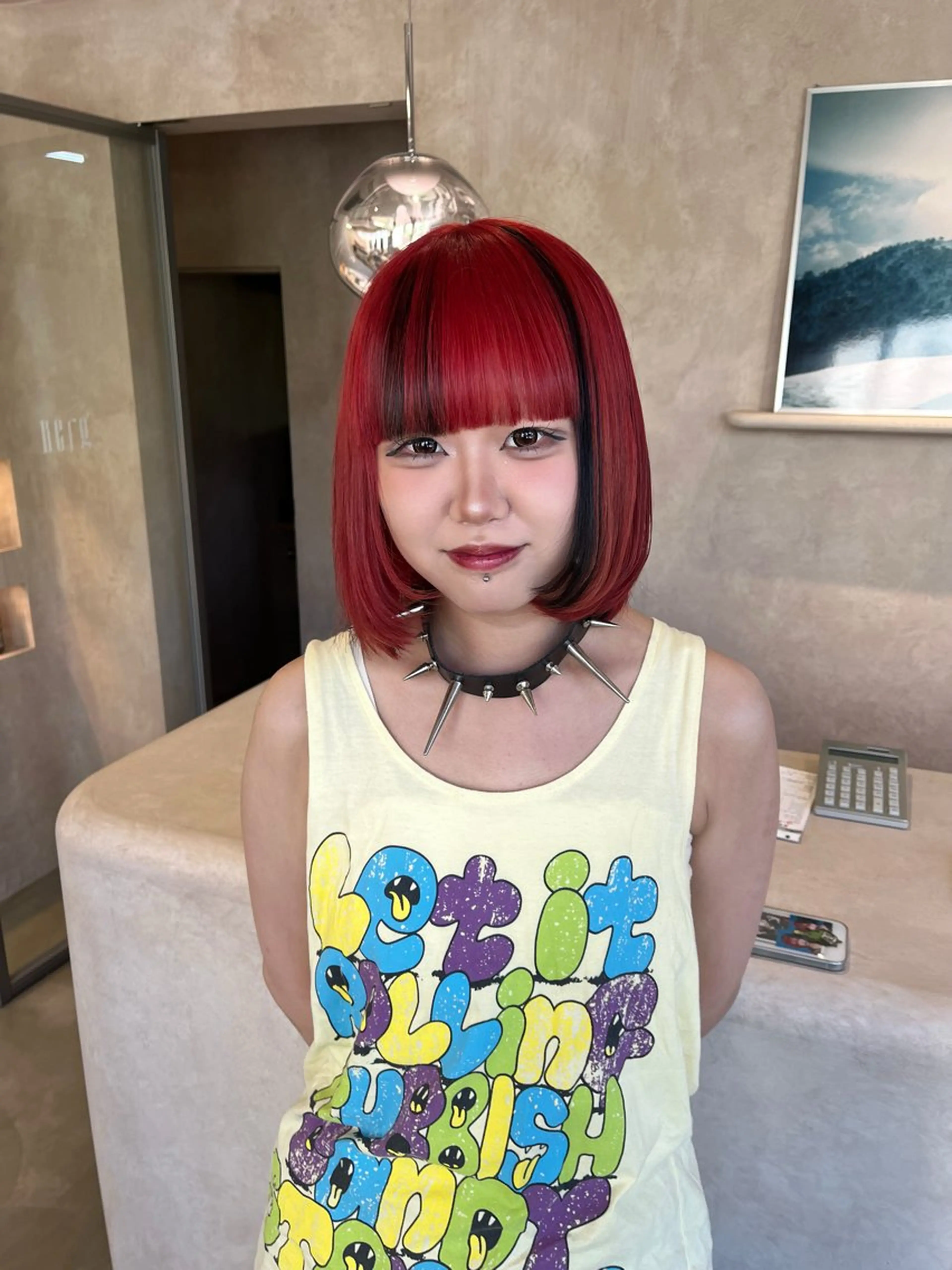 ミディアム カラー ヘアカラー Bërg所属・Bërg mimi ‎ ౨ৎ⋆のヘアスタイル