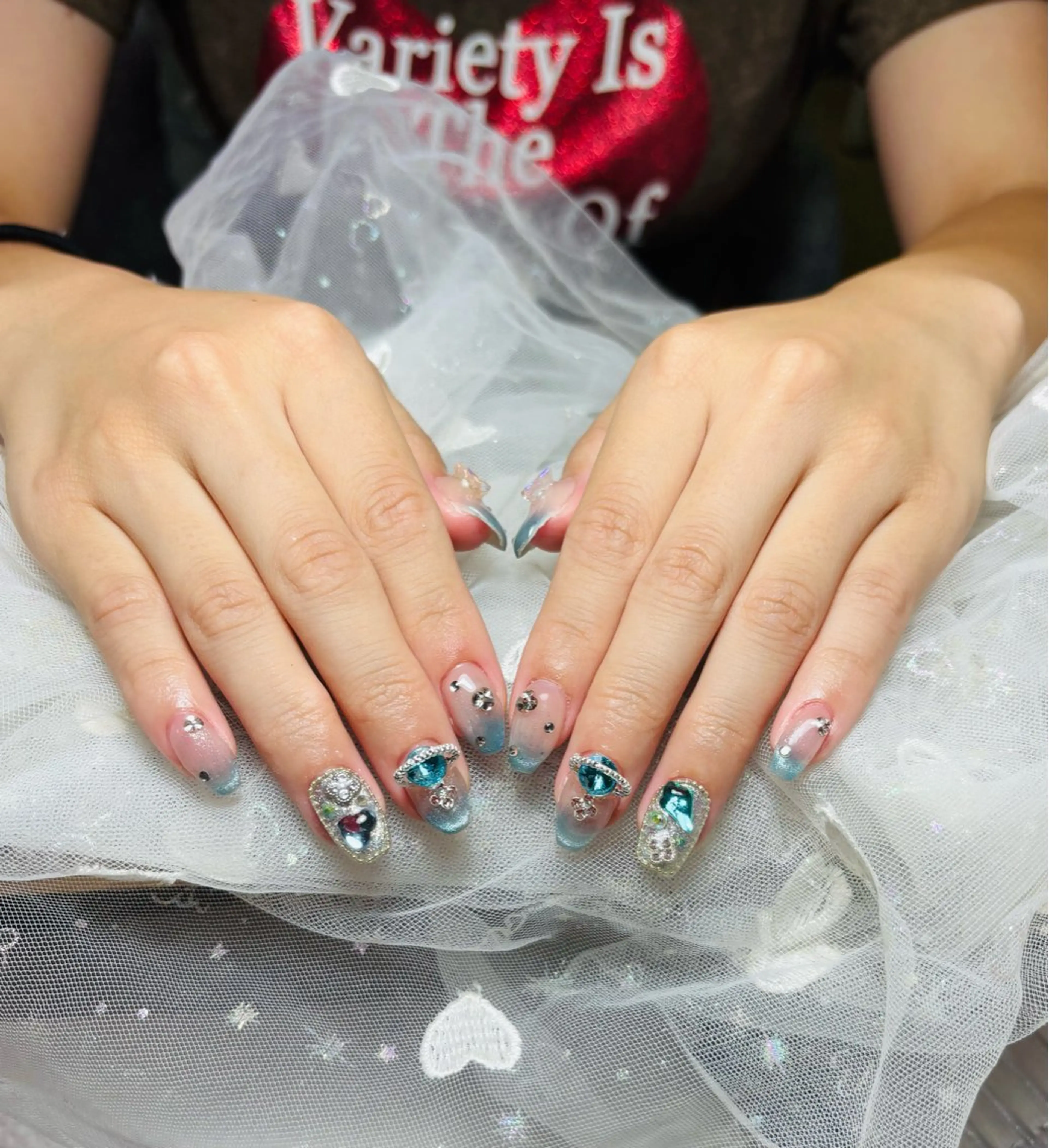 ネイル アートネイル 成人式 ジェルネイル ニュアンスネイル 夏ネイル アンアンBelle Nail Salonのネイルデザイン