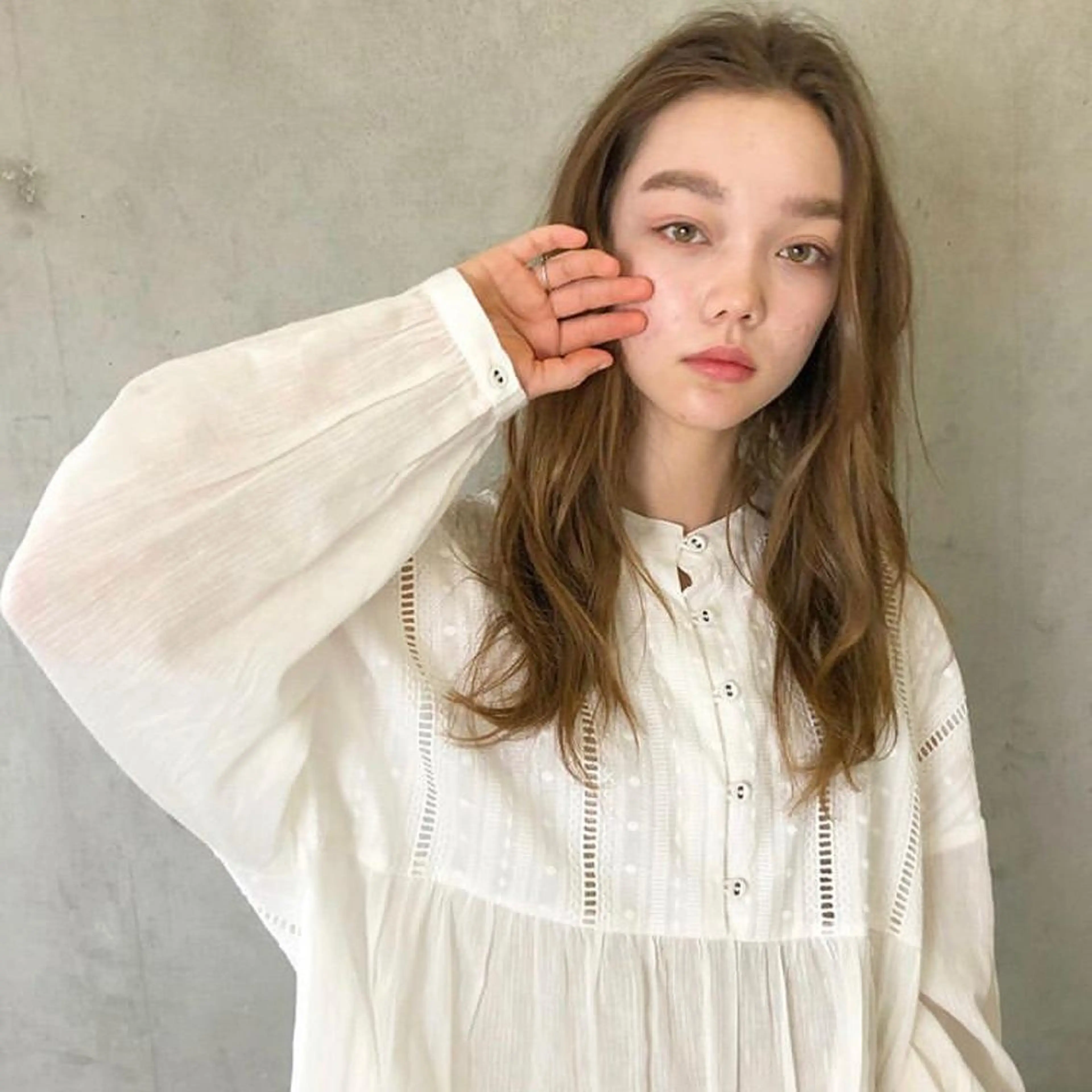 ミディアム happy  man 🌸血色カラー🌸のヘアスタイル