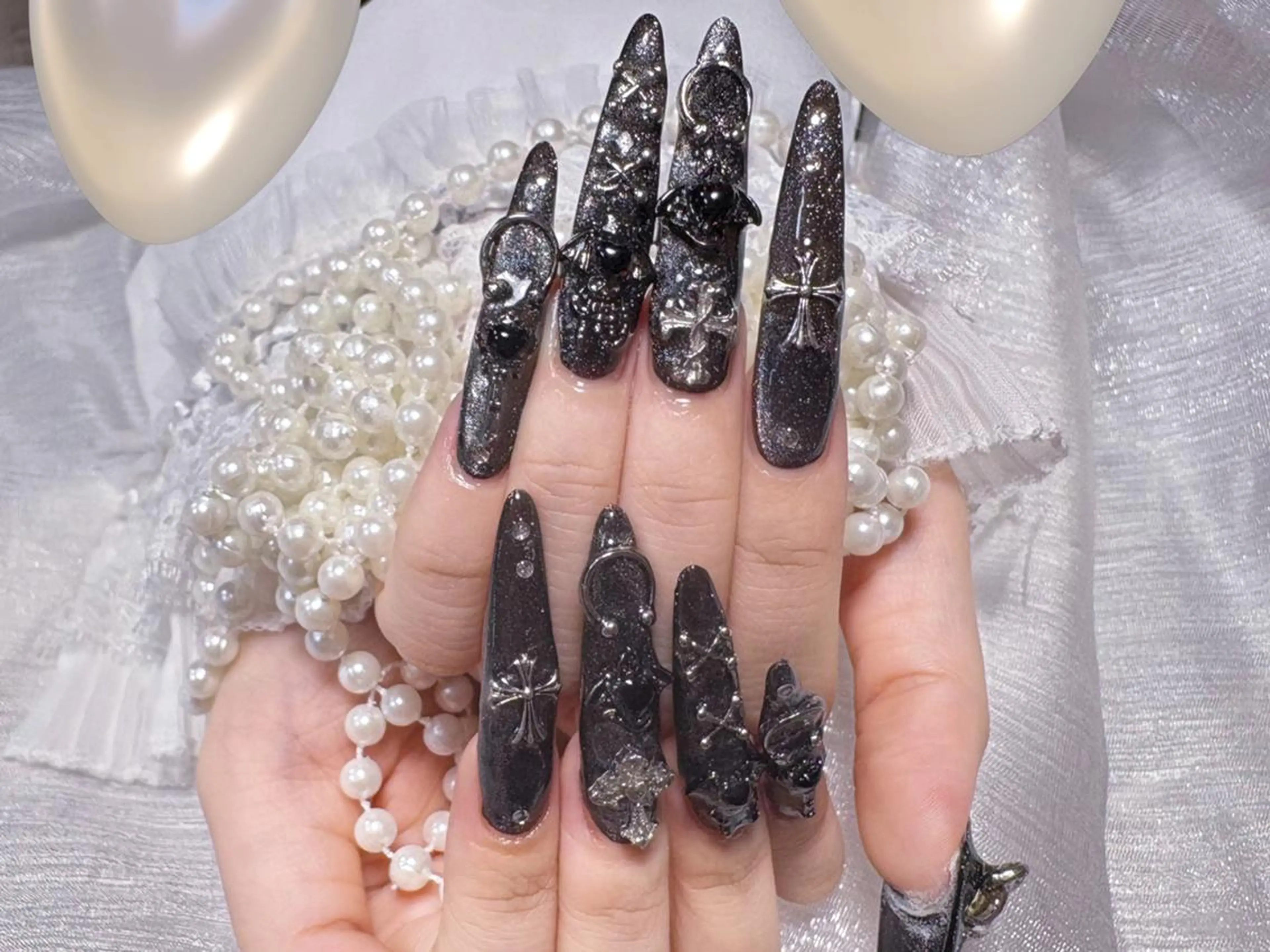 ネイル ハンドネイル 🎀鈴音🎀 ワンホンネイルのネイルデザイン