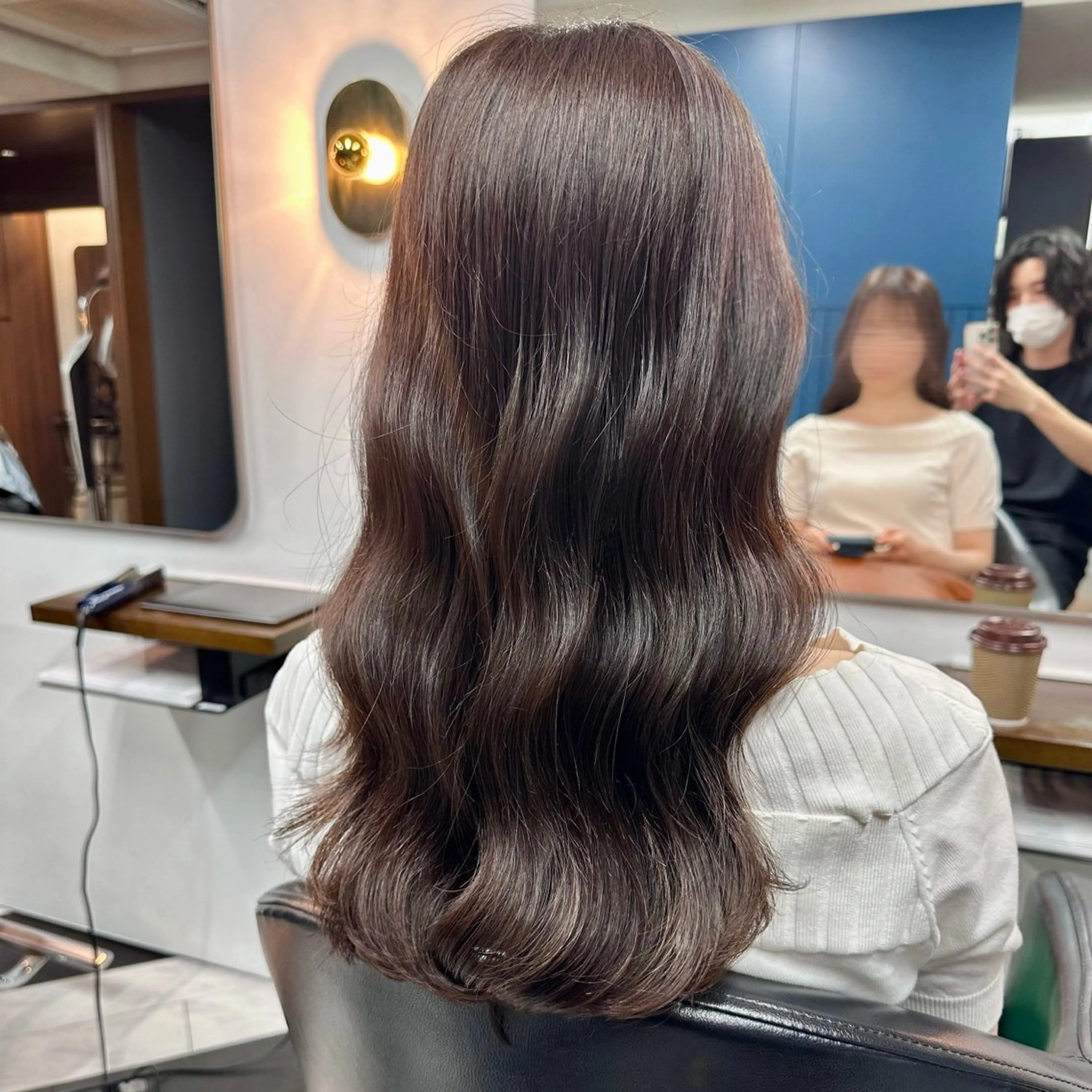 セミロング カラー 守屋 寿哉のヘアスタイル