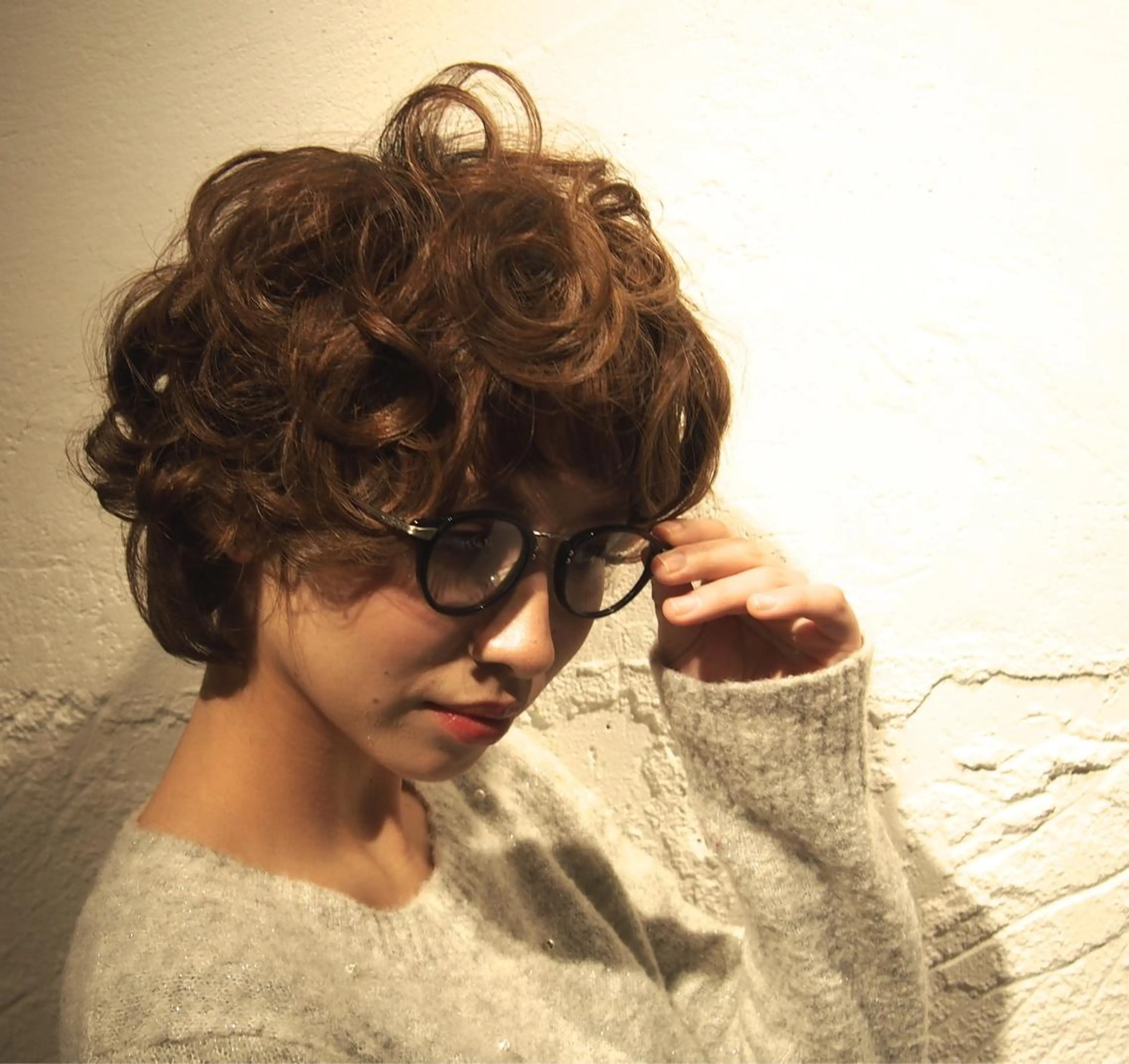 ショート ミディアム セミロング カラー パーマ ヘアアレンジ ミディアムパーマ セミロングパーマ yeope所属・ハイトーンカラー ブリーチ専門・天神のヘアスタイル