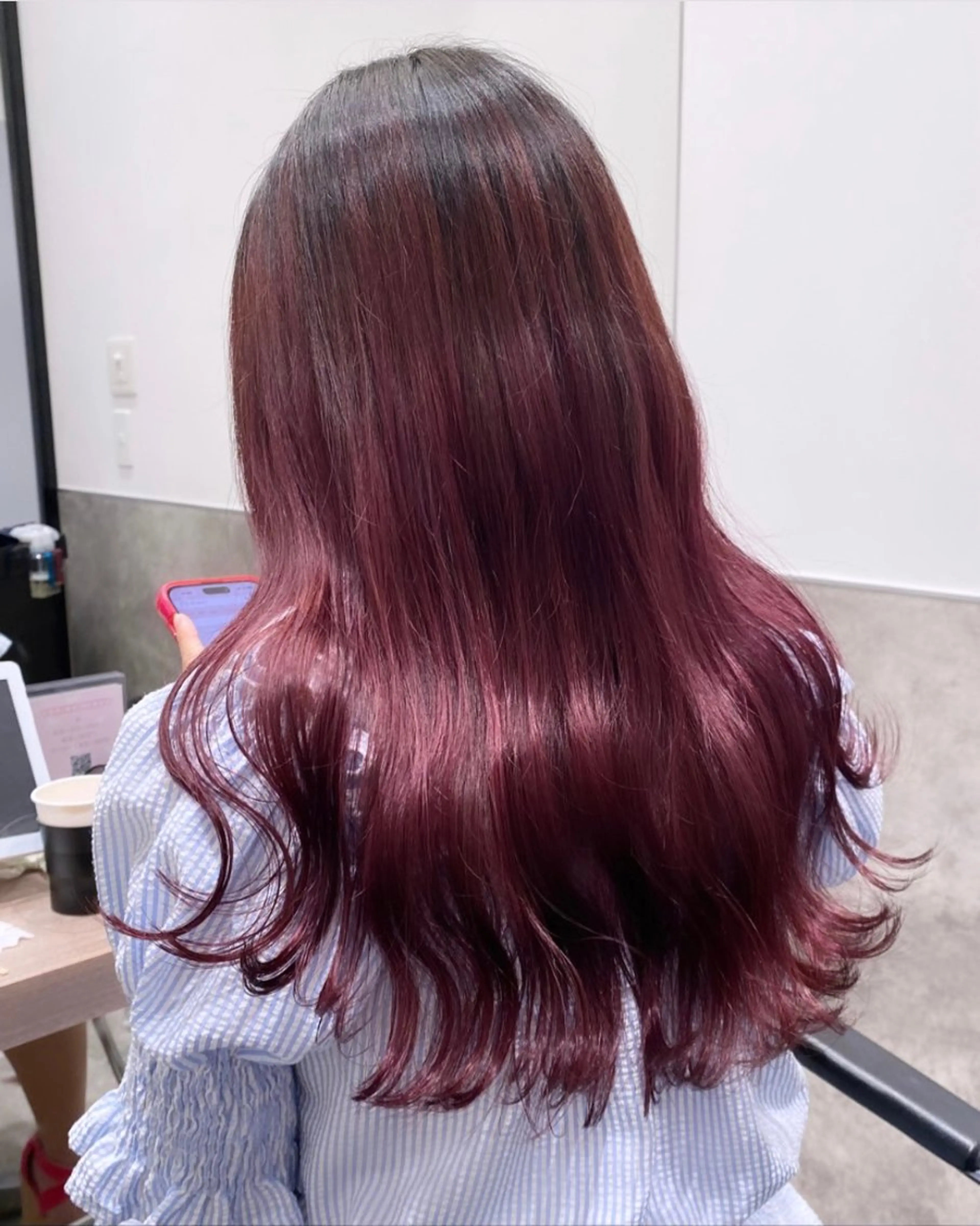 ロング カラー カット ヘアカラー トリートメント 💗ガーリーヘア🎀 saki💗のヘアスタイル