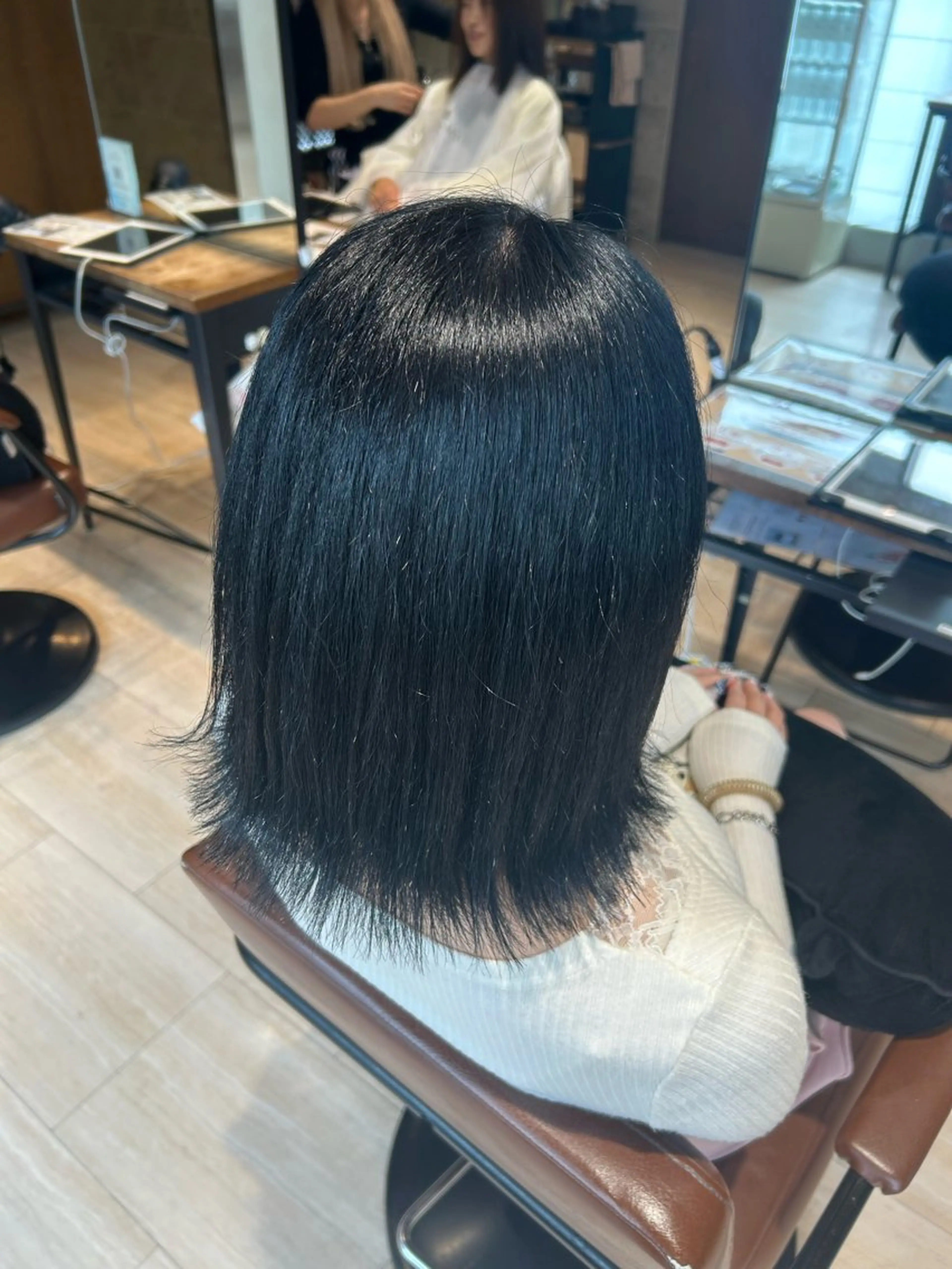 白髪染め🖤＋髪質改善トリートメント🪄✨（営業時間外限定）の写真