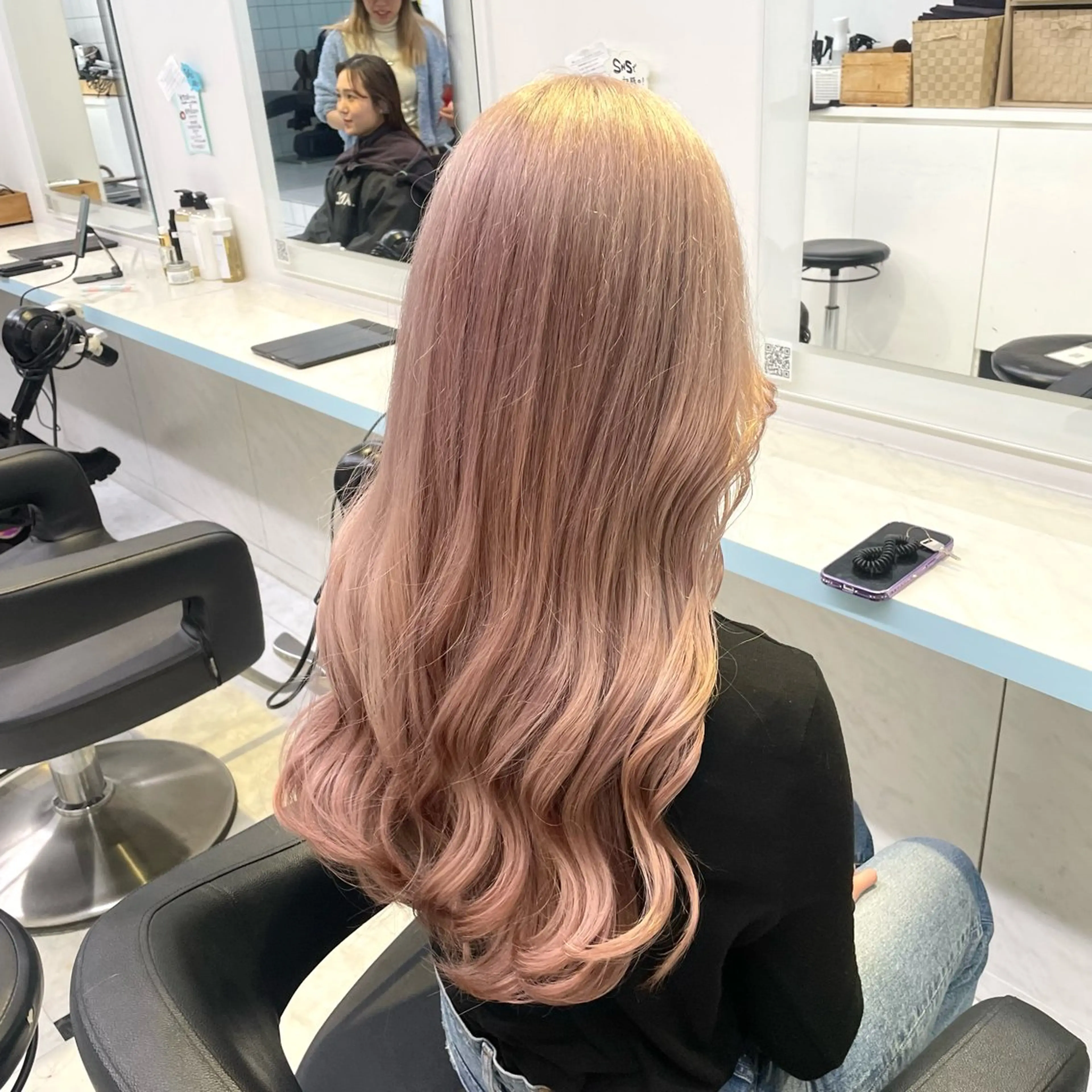 ロング カラー ヘアカラー トリートメント ヘッドスパ ヘアセット 暖色🩷透明感カラー ♡Maika♡のヘアスタイル