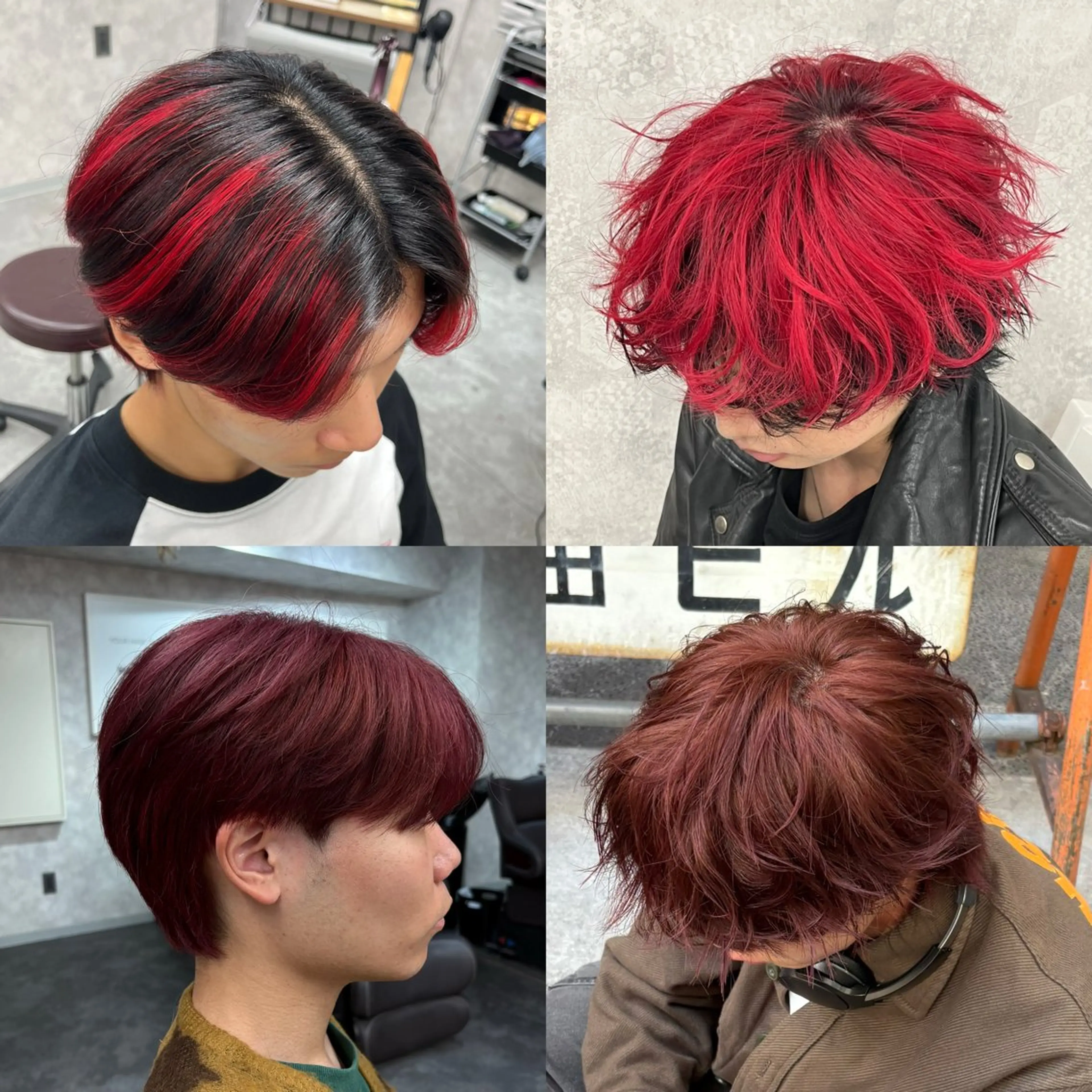 ミディアム カラー メンズ カット ヘアカラー トリートメント ヘアセット メンズパーマ特化 🔥韓国ヘア職人🔥のヘアスタイル