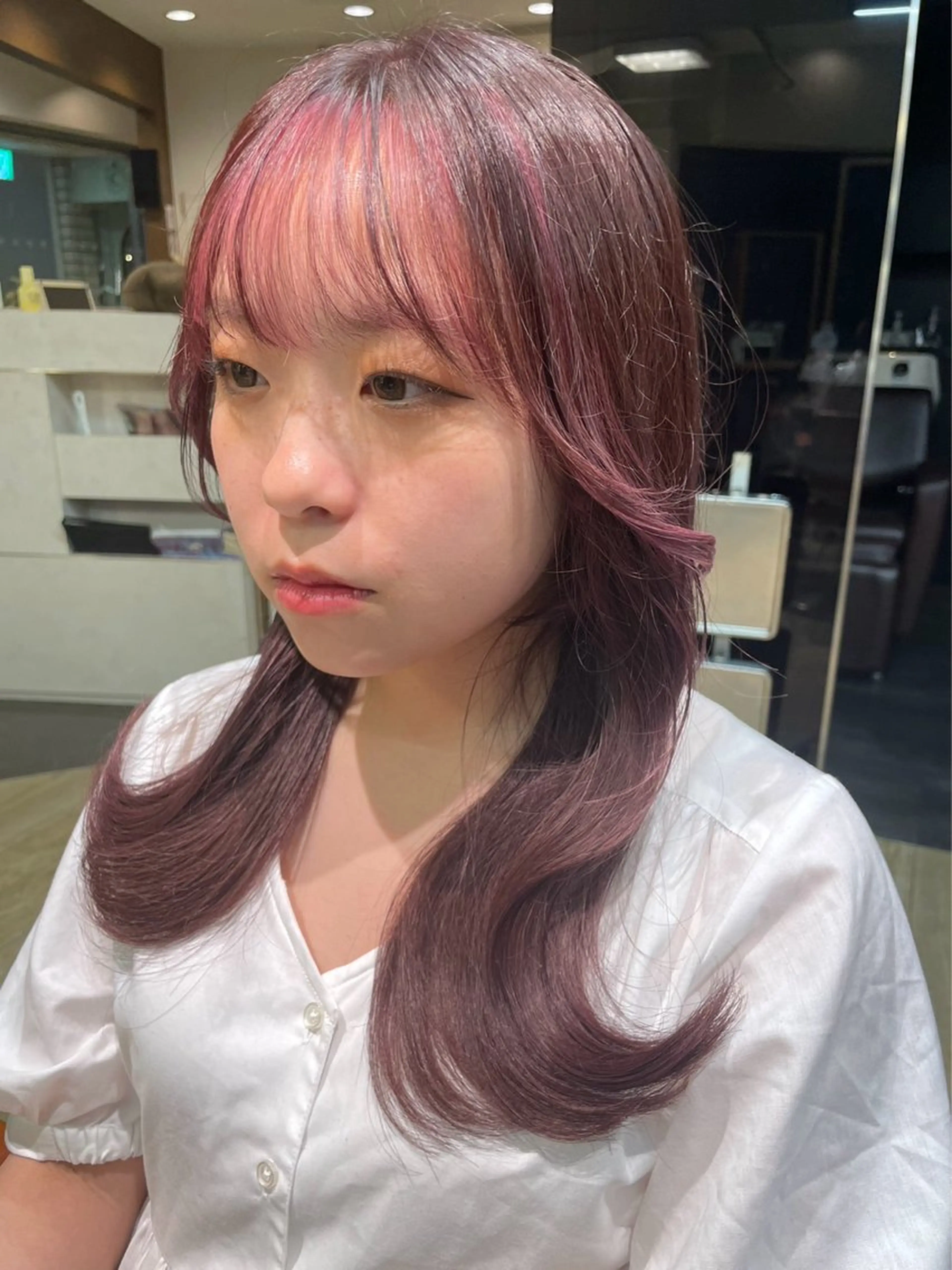 ミディアム カラー ヘアアレンジ 🫧FEAT. ／Rikka 🫧のヘアスタイル