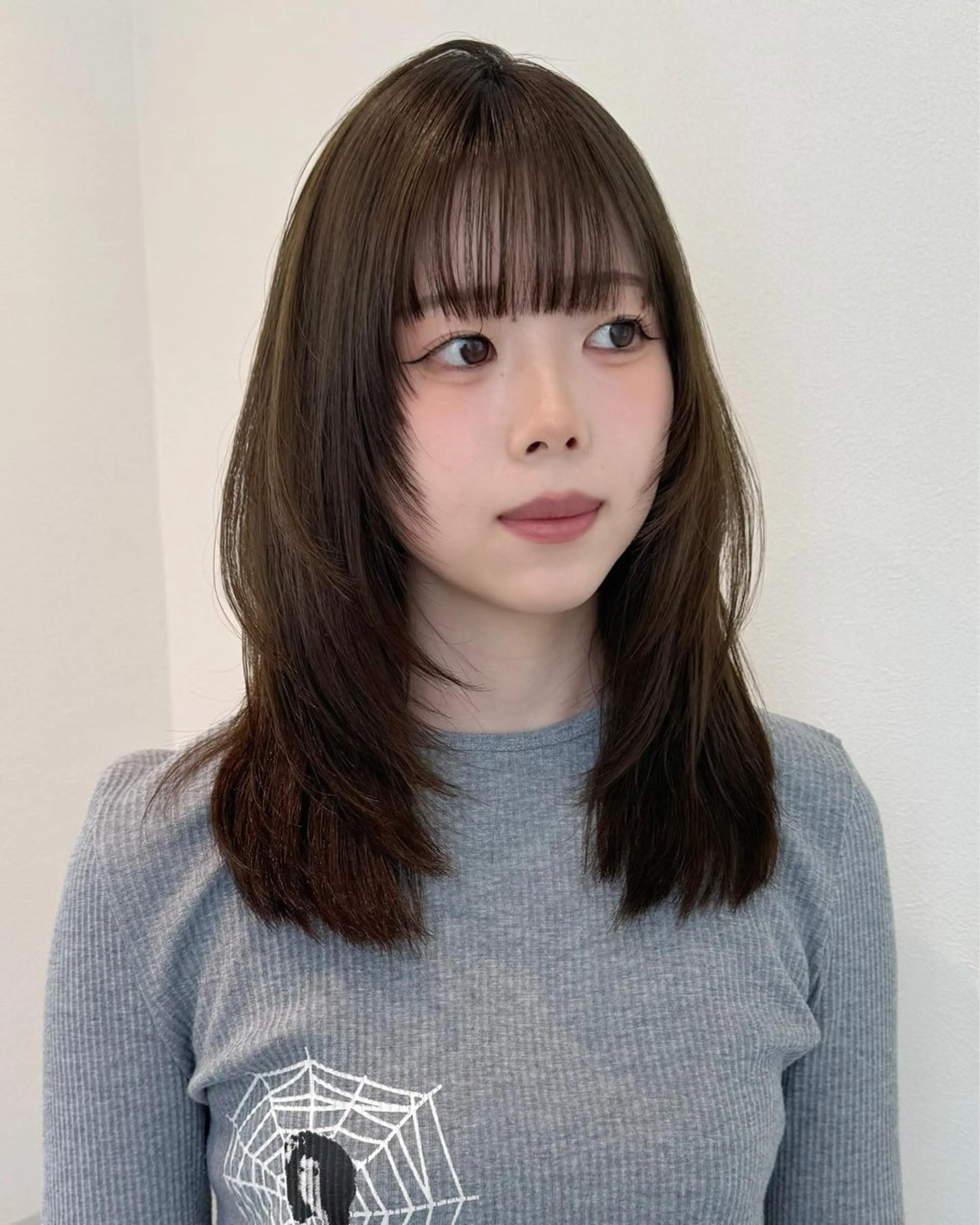 ミディアム ヘアカラー 透明感🍨レイヤー ヘアセット/miyuのヘアスタイル