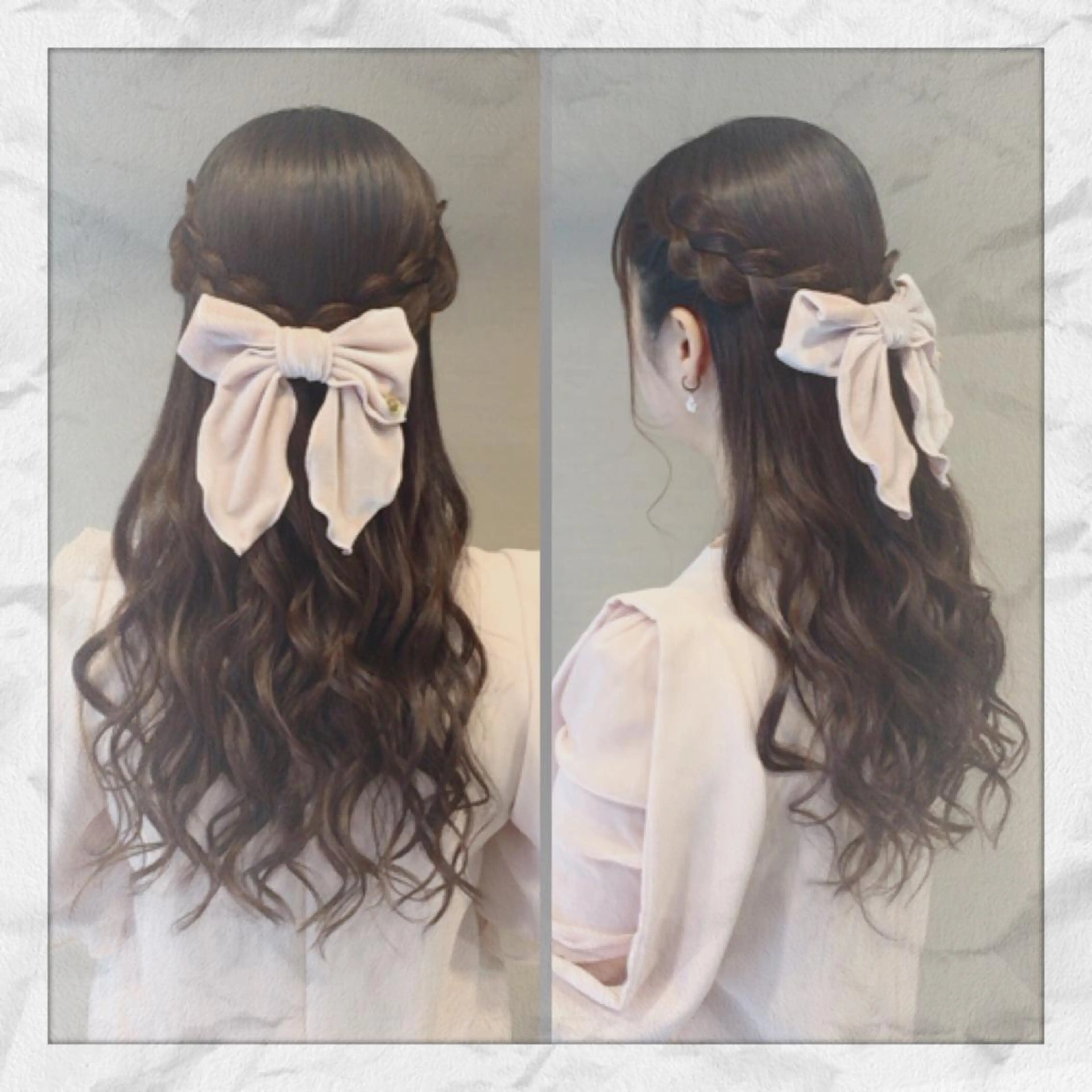 ロング ヘアアレンジ ハーフアップ ヘアセット ヘアセット/着付け 𓇼 松本 夏美𓇼のヘアスタイル
