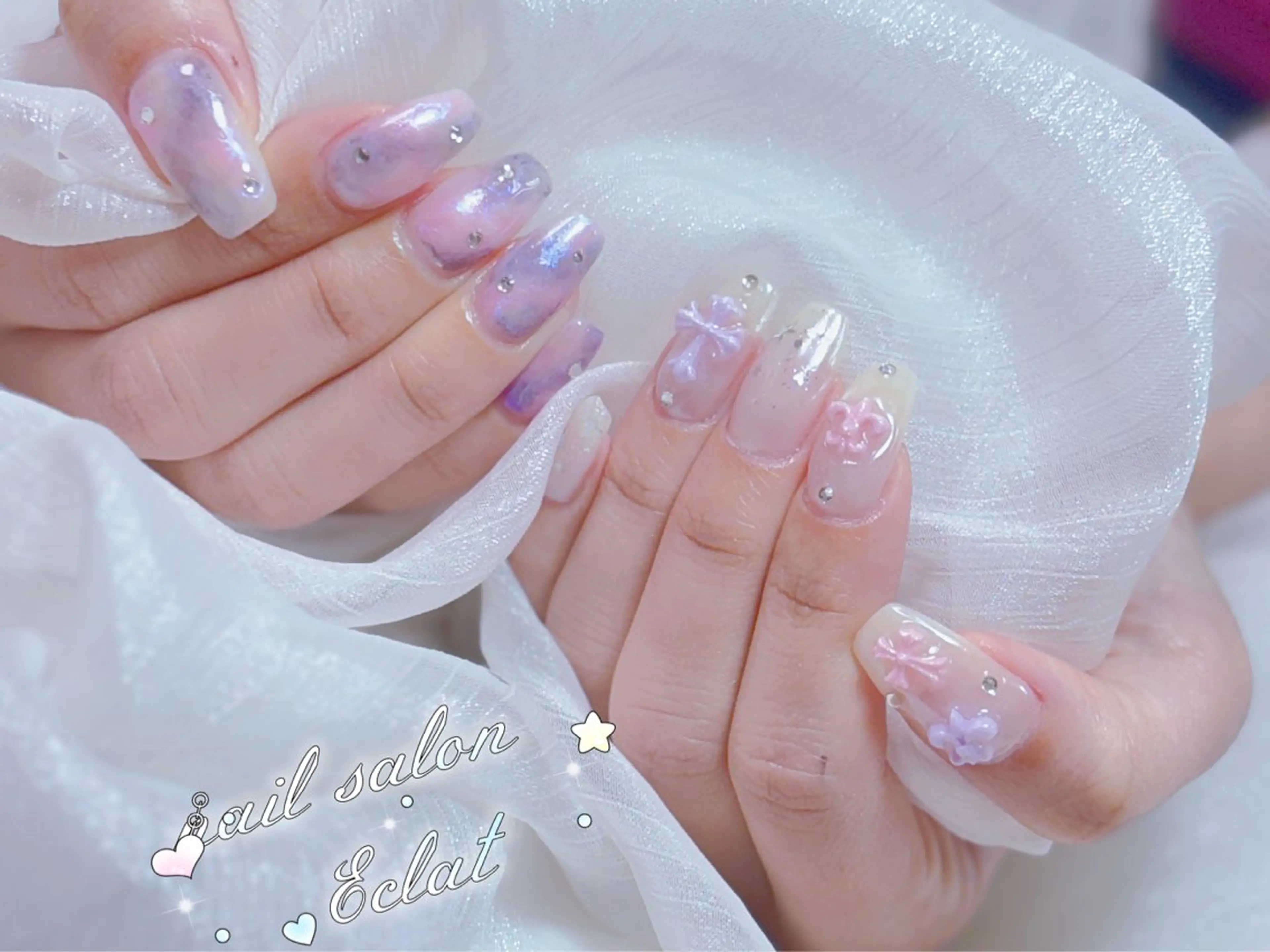 ネイル ハンドネイル ハンドケア ネイルサロンエクラ 🫧Shizukaのネイルデザイン