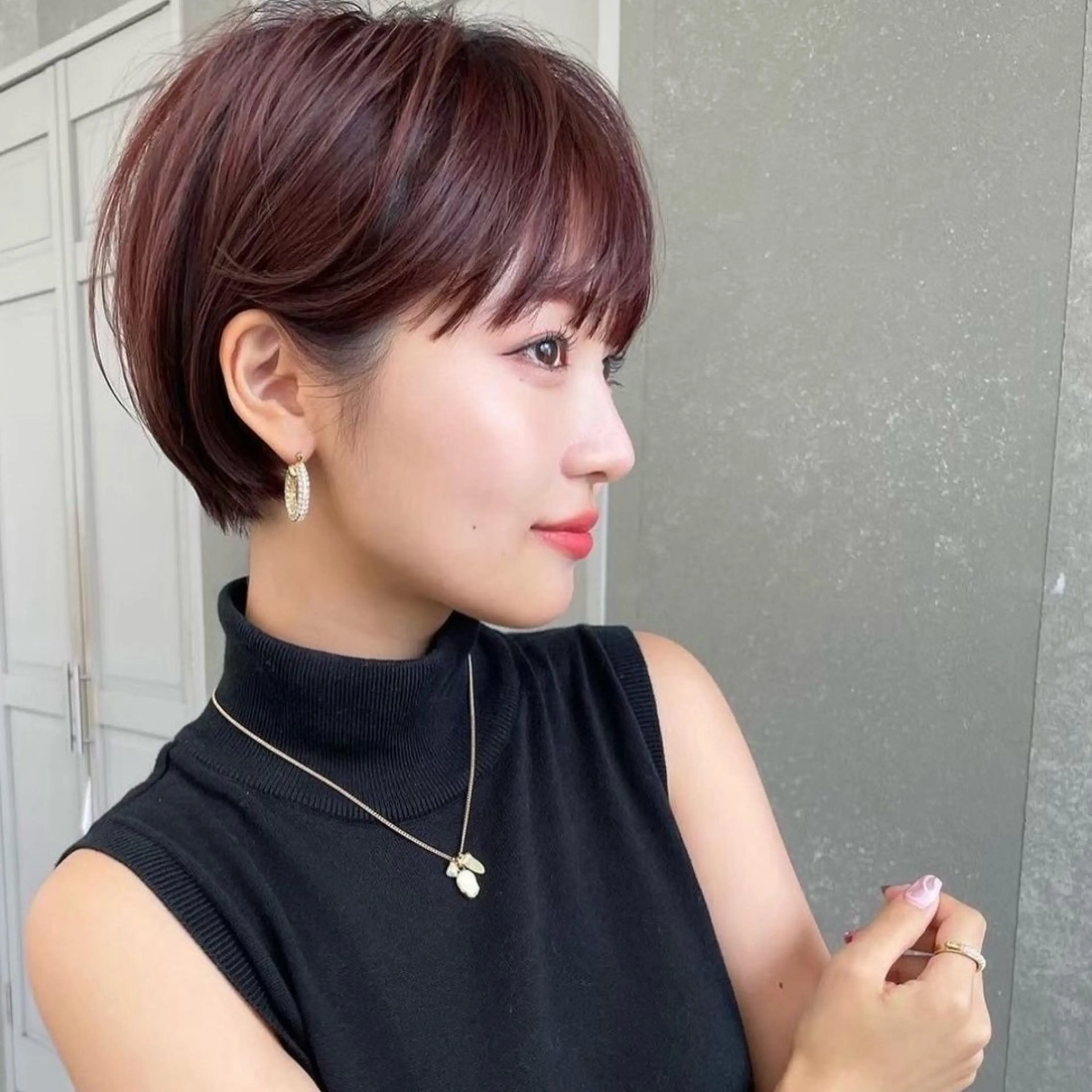 ショート カラー パーマ ショートヘア 平川 一真のヘアスタイル