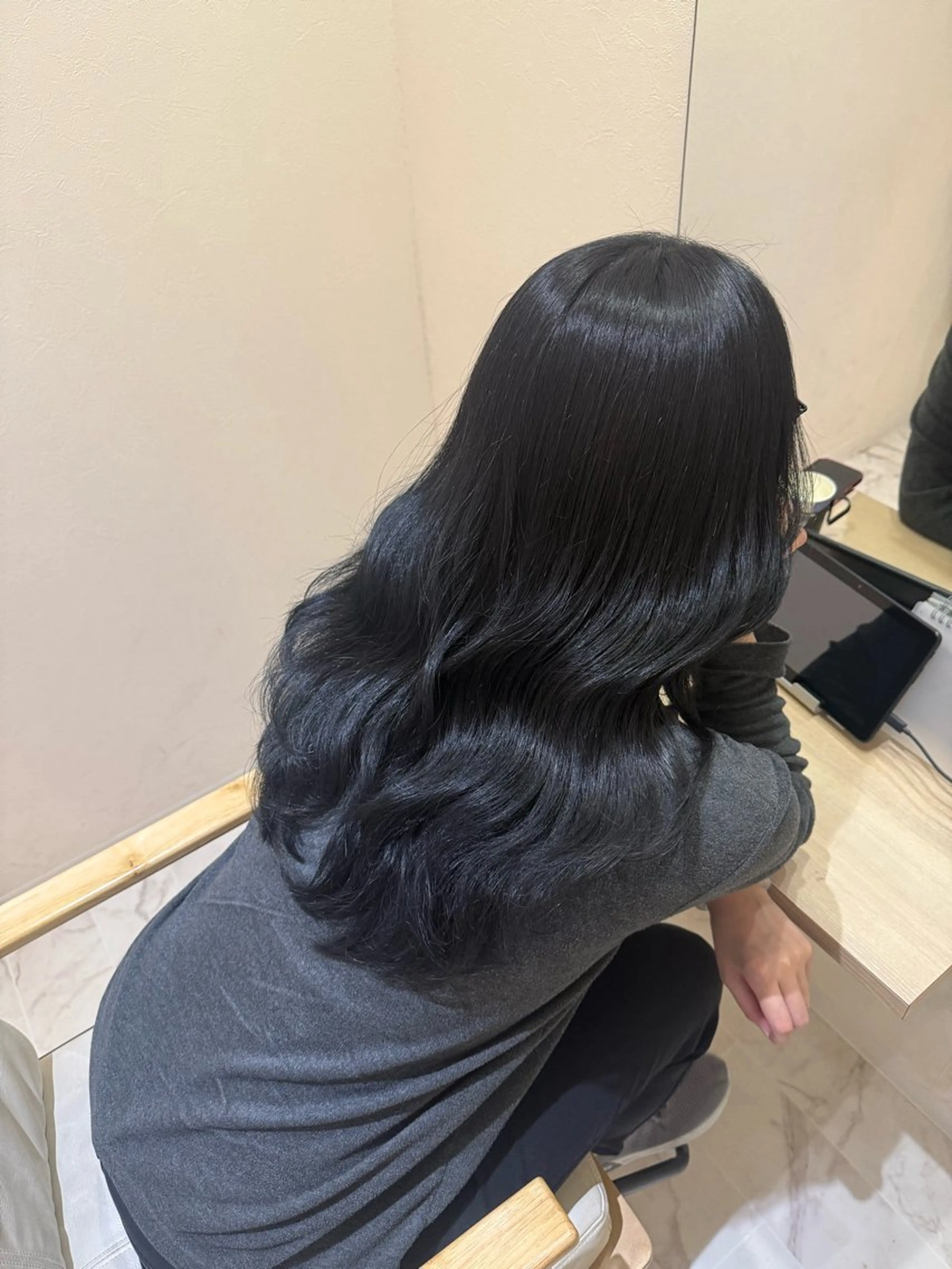 ロング カット ヘアカラー トリートメント 【ボブ/透明感カラー 】🎀上村美緒🎀のヘアスタイル