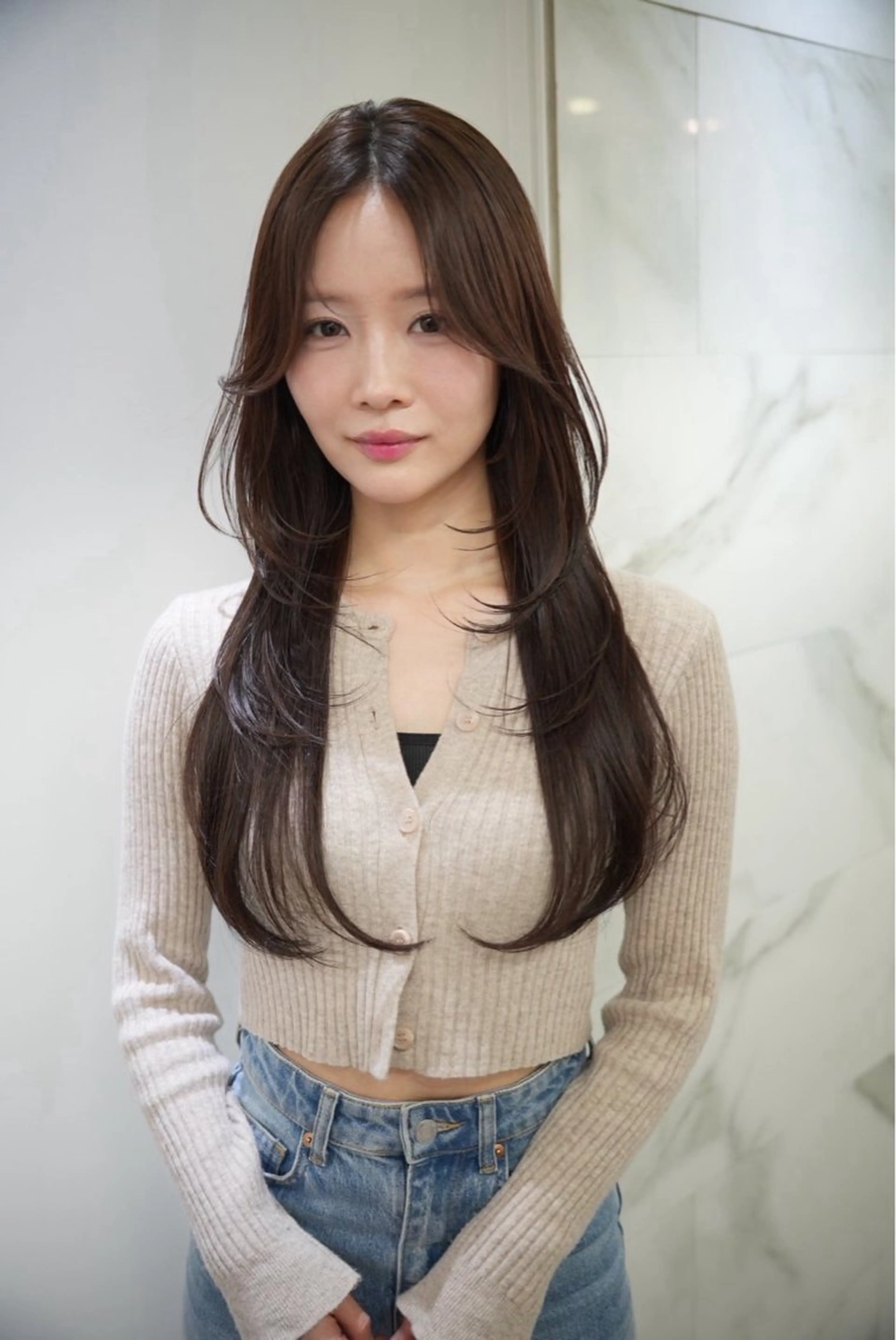 ロング ヘアカラー トリートメント 🖱️透明感カラー ×髪質改善Rikyuのヘアスタイル