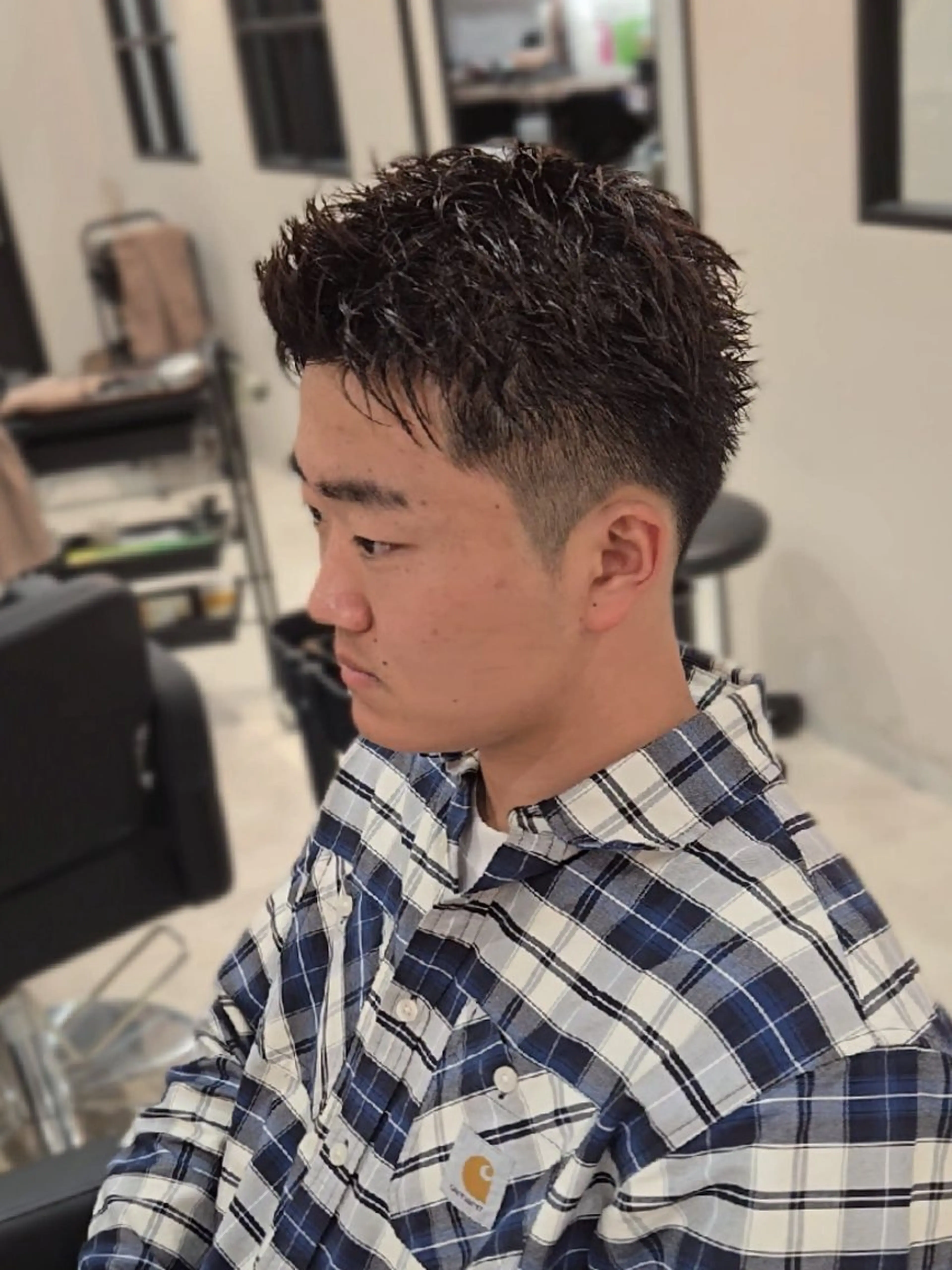 メンズ ショート スパイキーショート ショートヘア カット ヘアセット Lapis 名古屋駅前店所属・LEN名古屋/パーマ 海外ヘア/メンズ特化のヘアスタイル