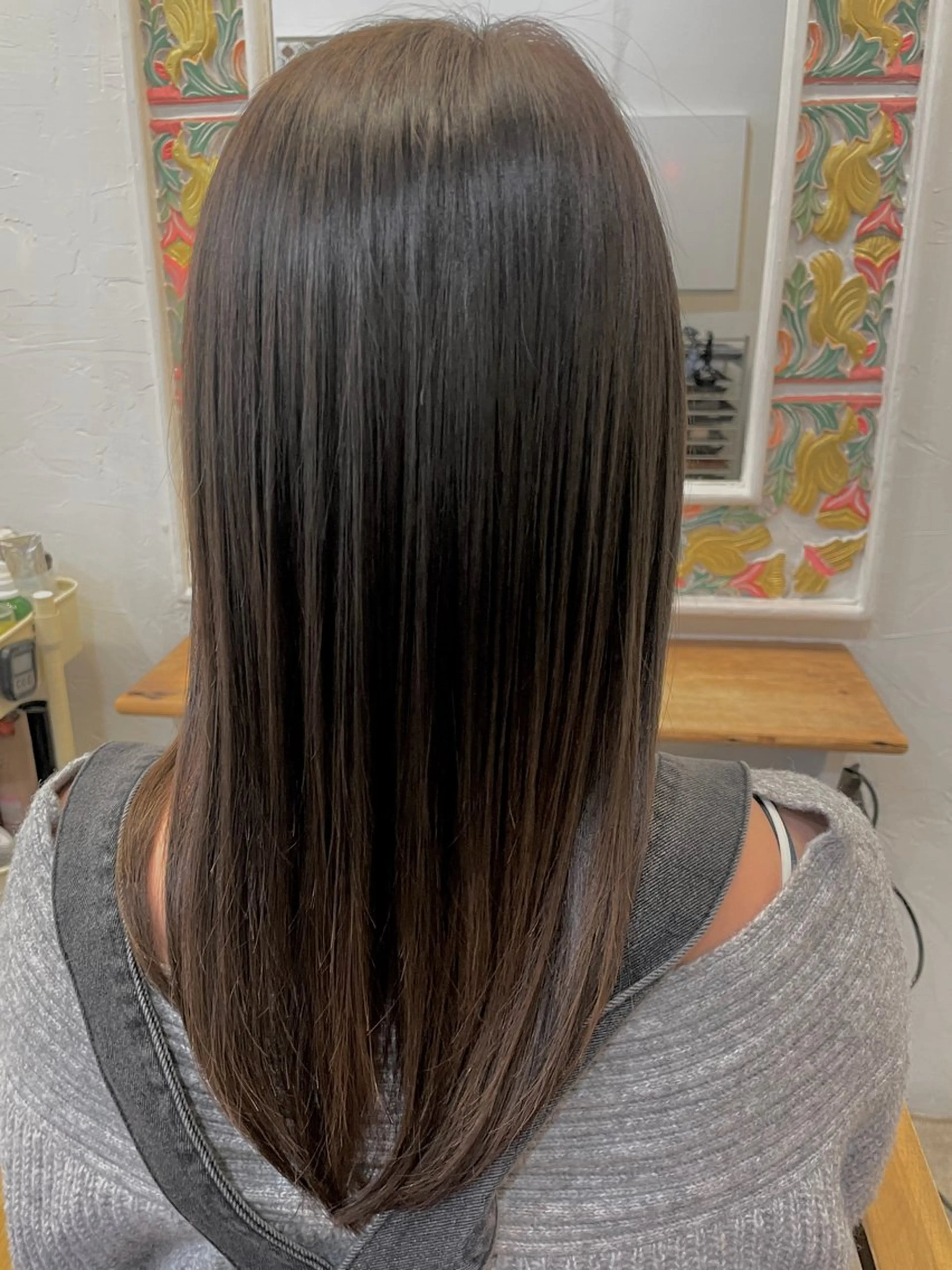 カット+ケアカラー+質感トリートメントの写真