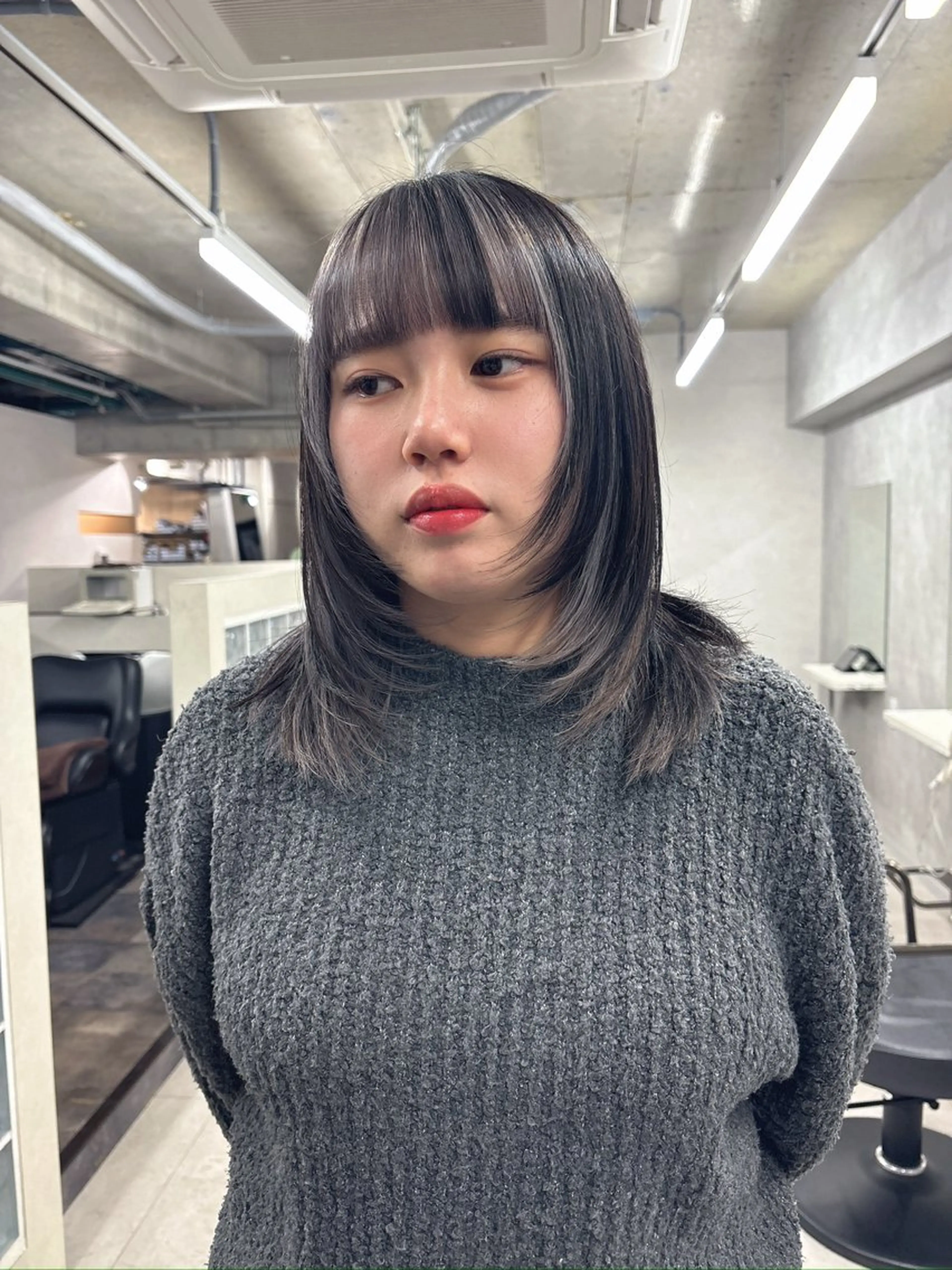 ミディアム カラー カット ヘアカラー 🦄Rena 🦄のヘアスタイル