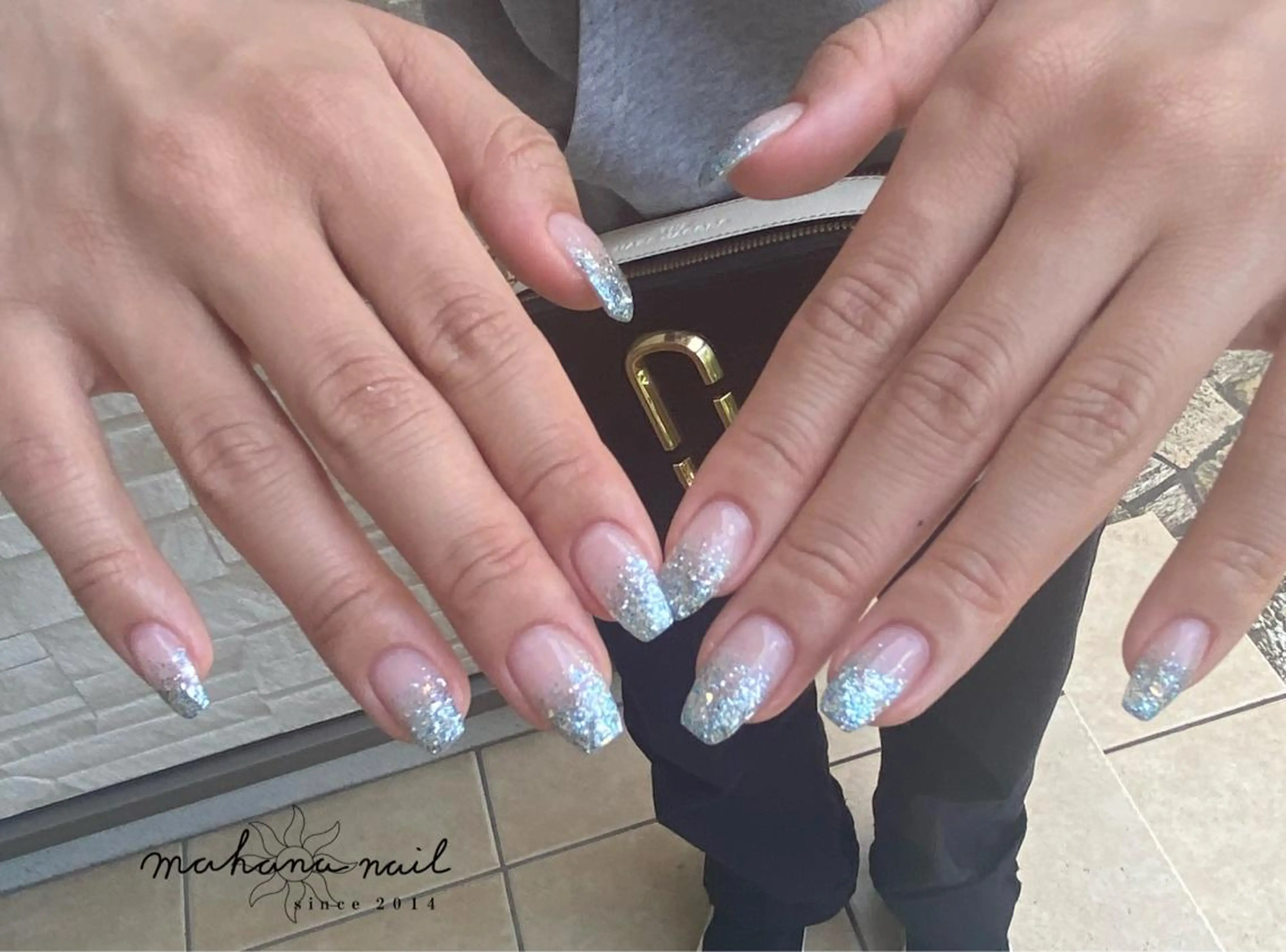 ネイル ラメ(グリッター) ラメグラデーション mahana nailのネイルデザイン