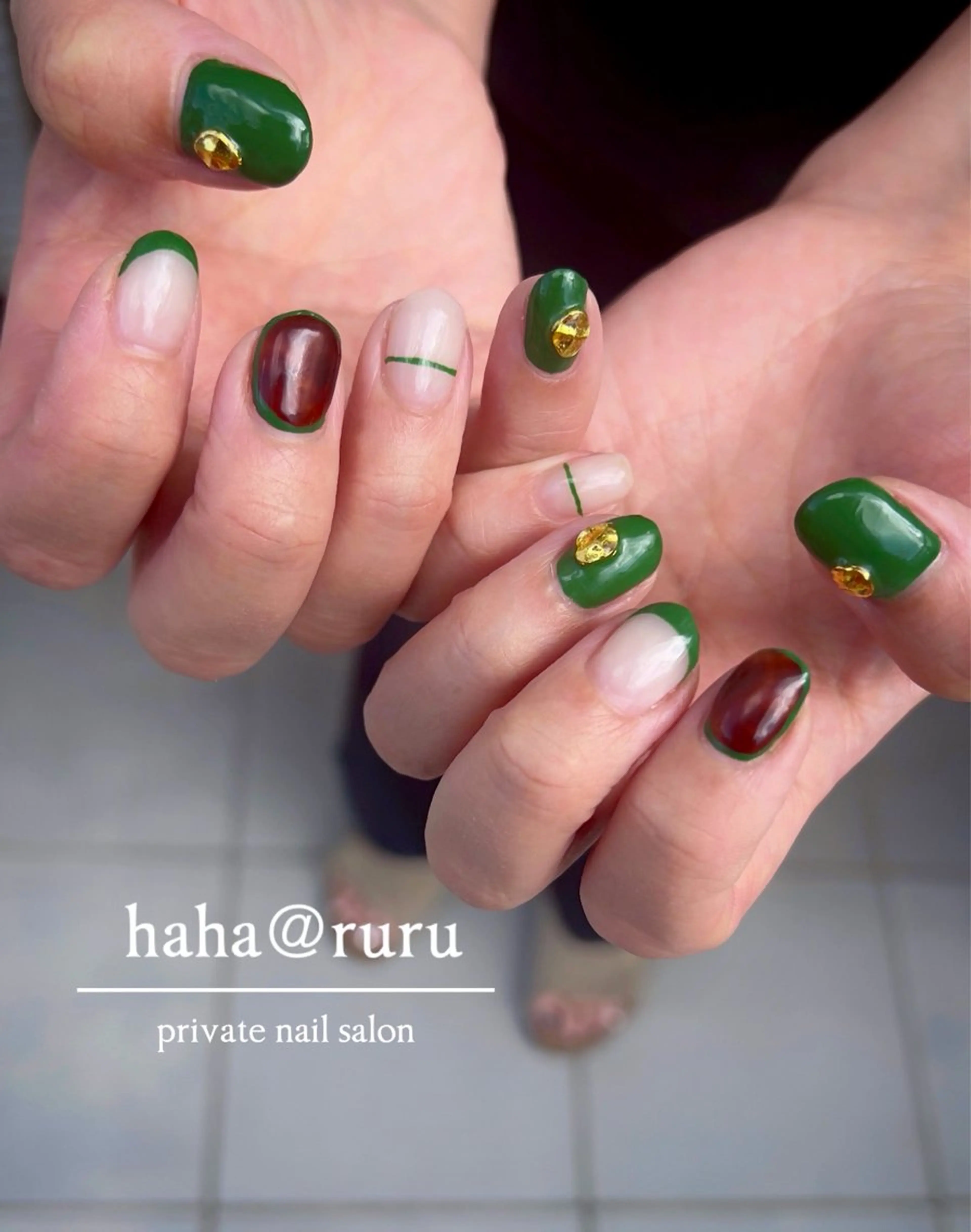 ネイル 持ち込み haha@ ruruのネイルデザイン