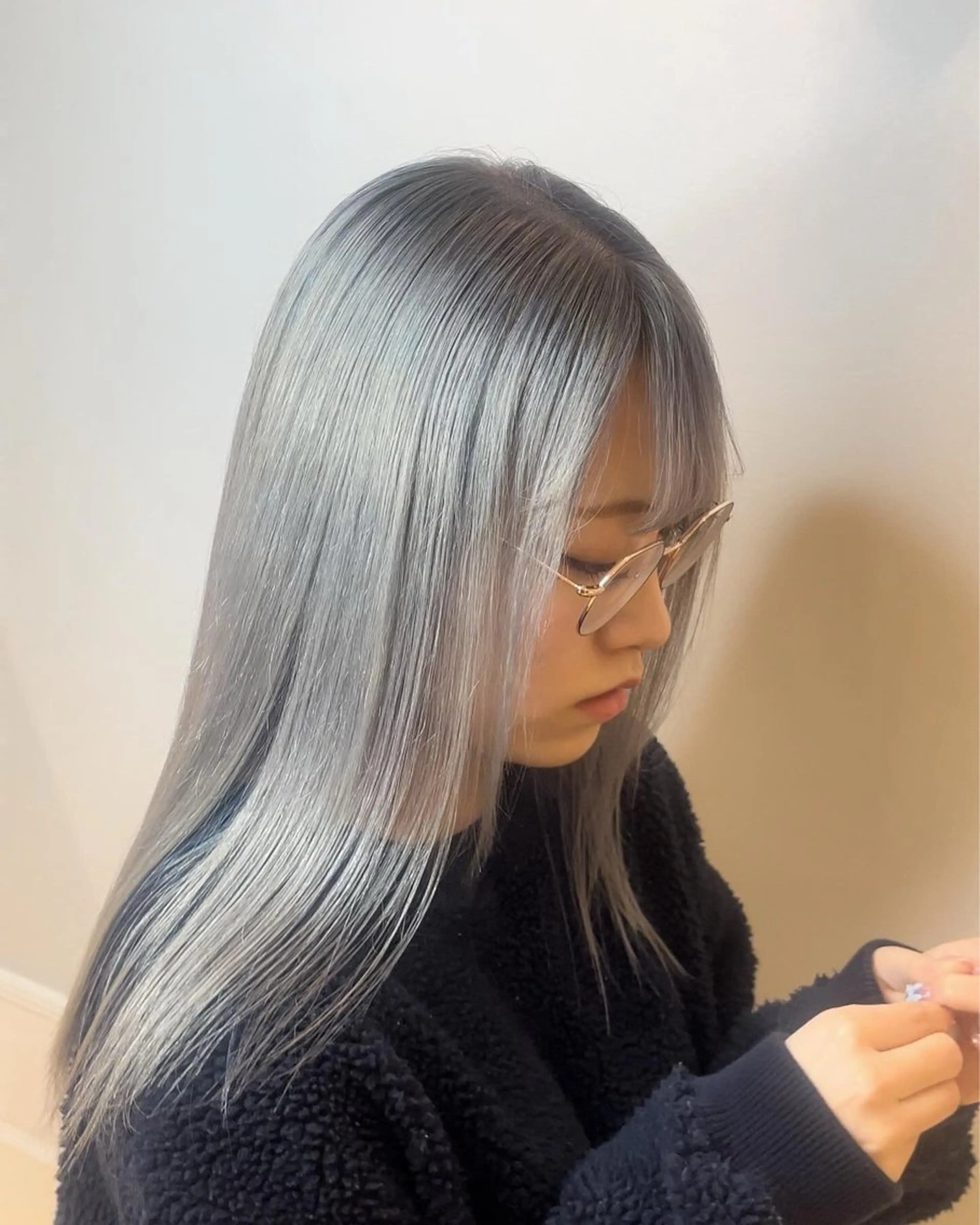 ロング カラー ブリーチ ロング 新潟メンズパーマ⚽️ 髙井　陽のヘアスタイル