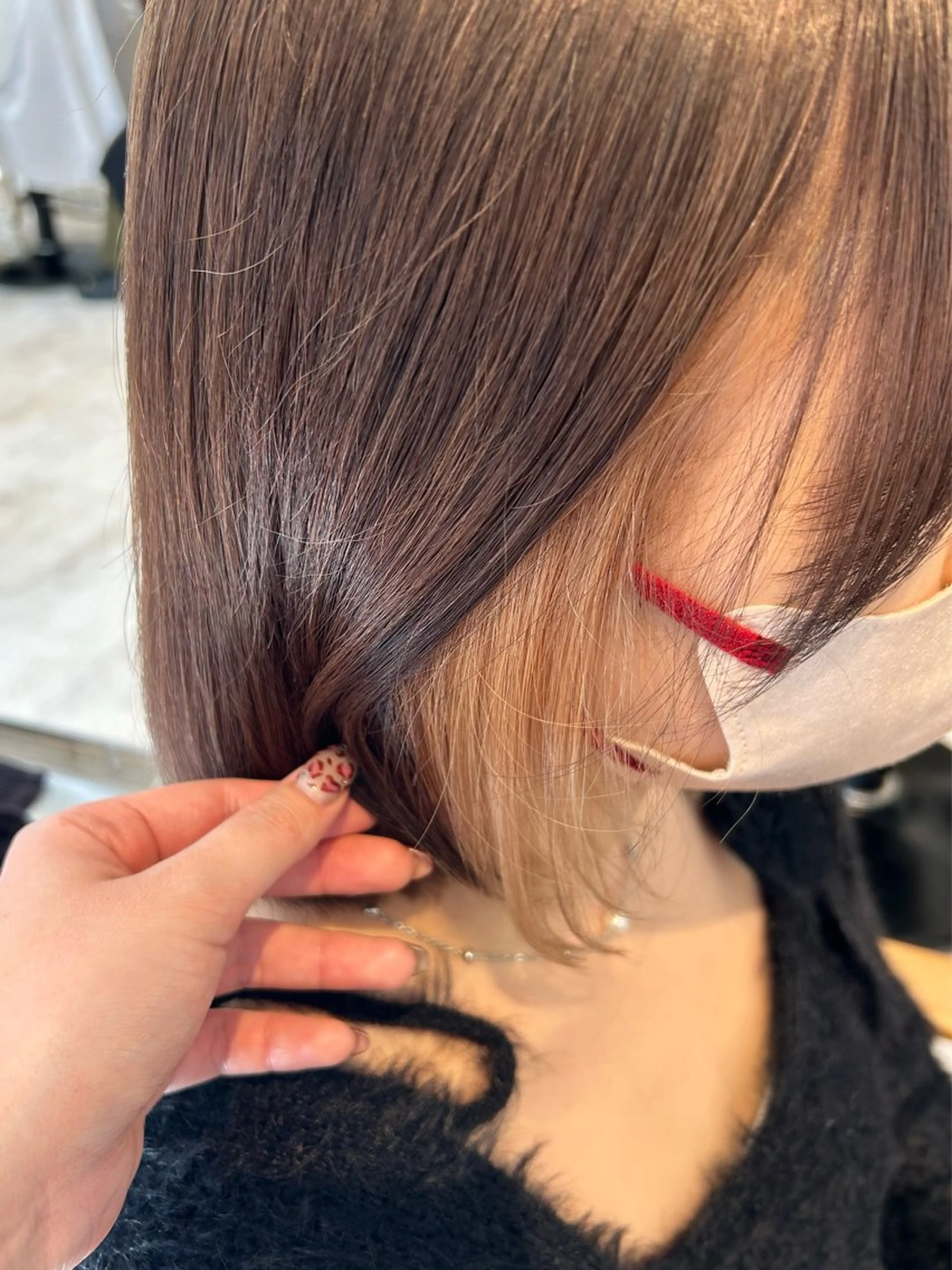 カラー ブラウンカラー OfHAIR自由が丘WEST店所属・🪐ほそだ ひとみ🪐のマツエク・マツパデザイン