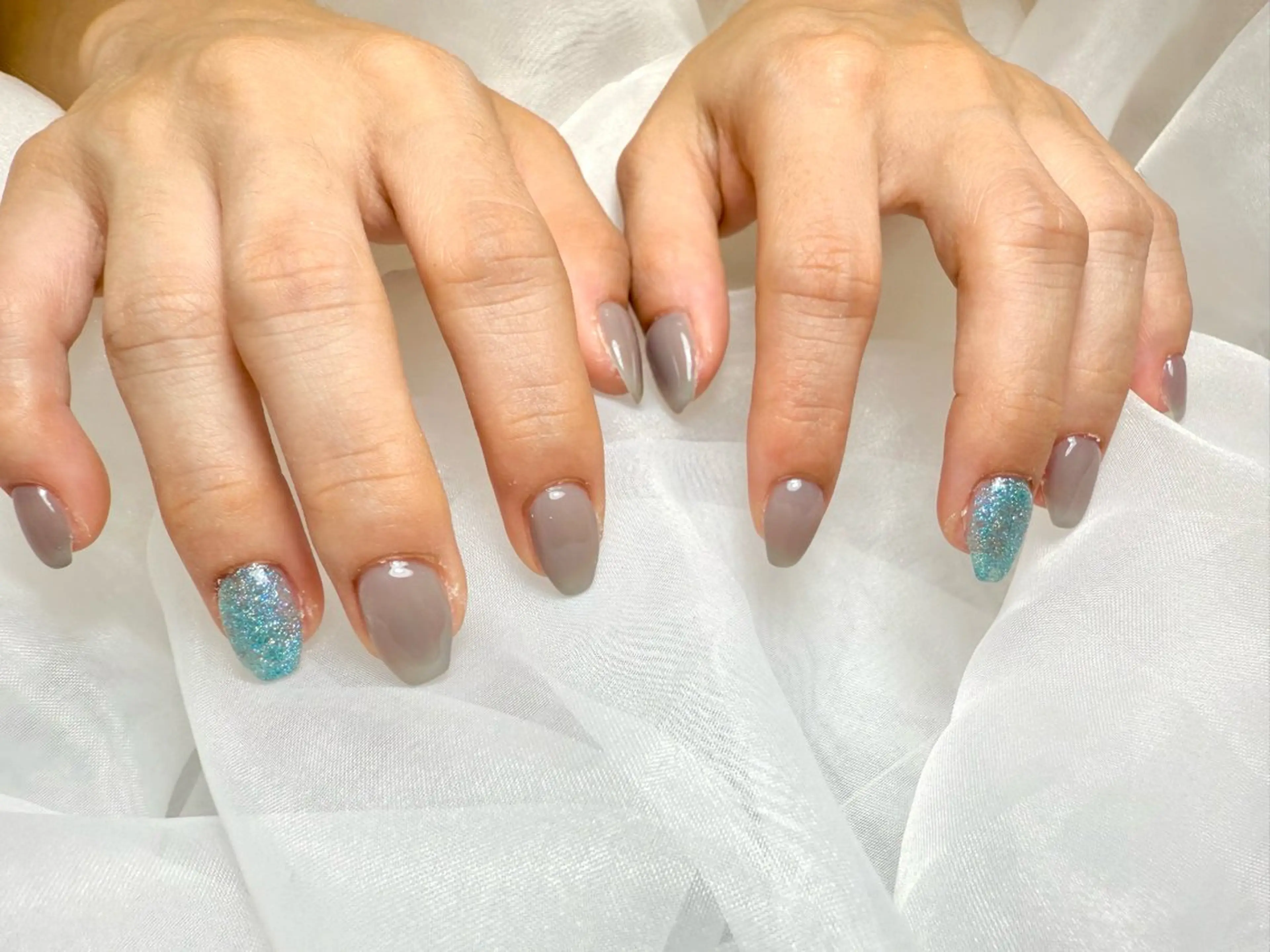 人気𝐍𝐨. 𝟏🐬(オフあり)シンプルコース (ワンカラー、グラデ、フレンチ)色変え組み合わせ自由🌱‬の写真