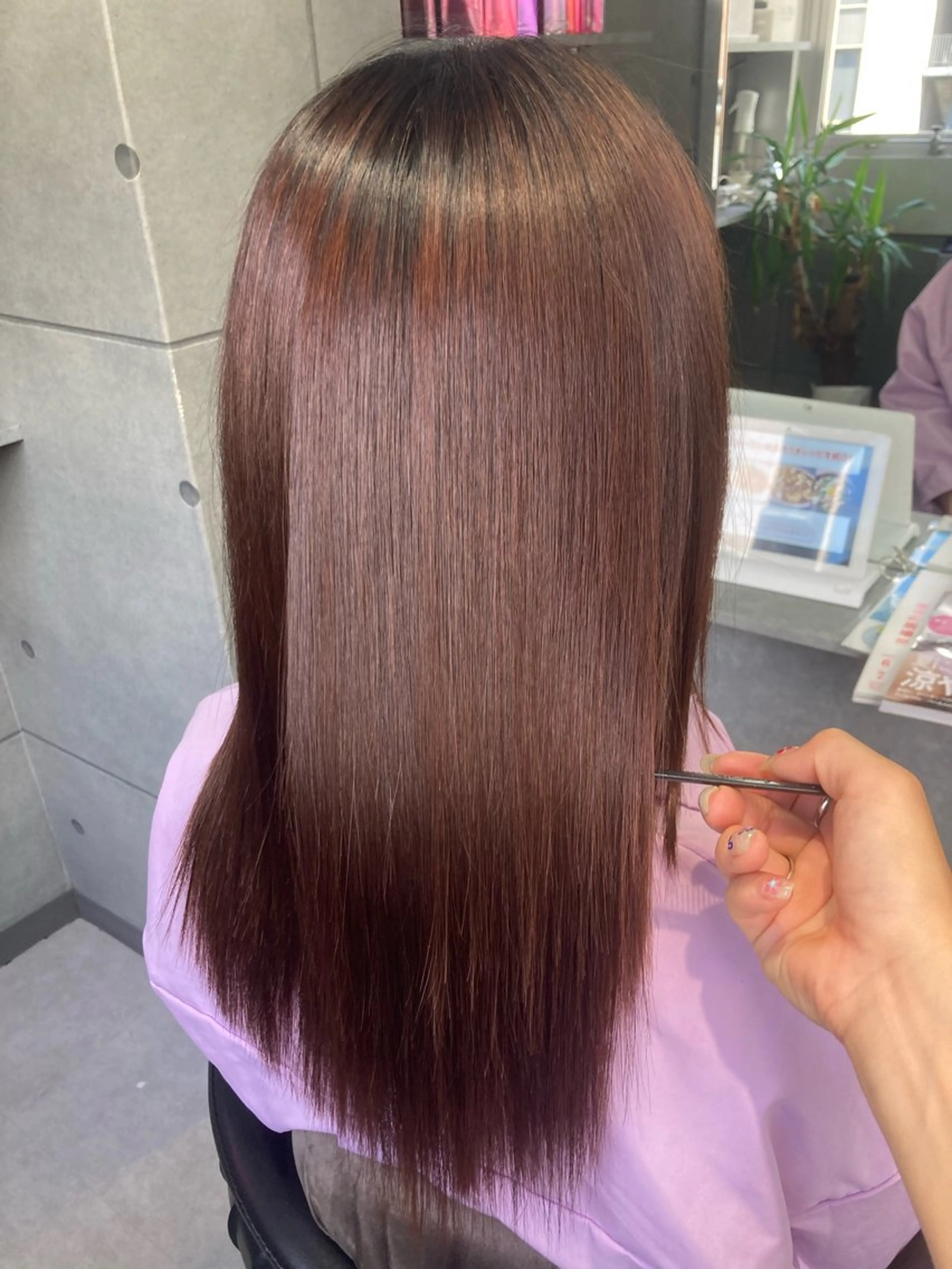 セミロング トリートメント 髪質改善☺︎縮毛矯正 ふじい まりんのヘアスタイル