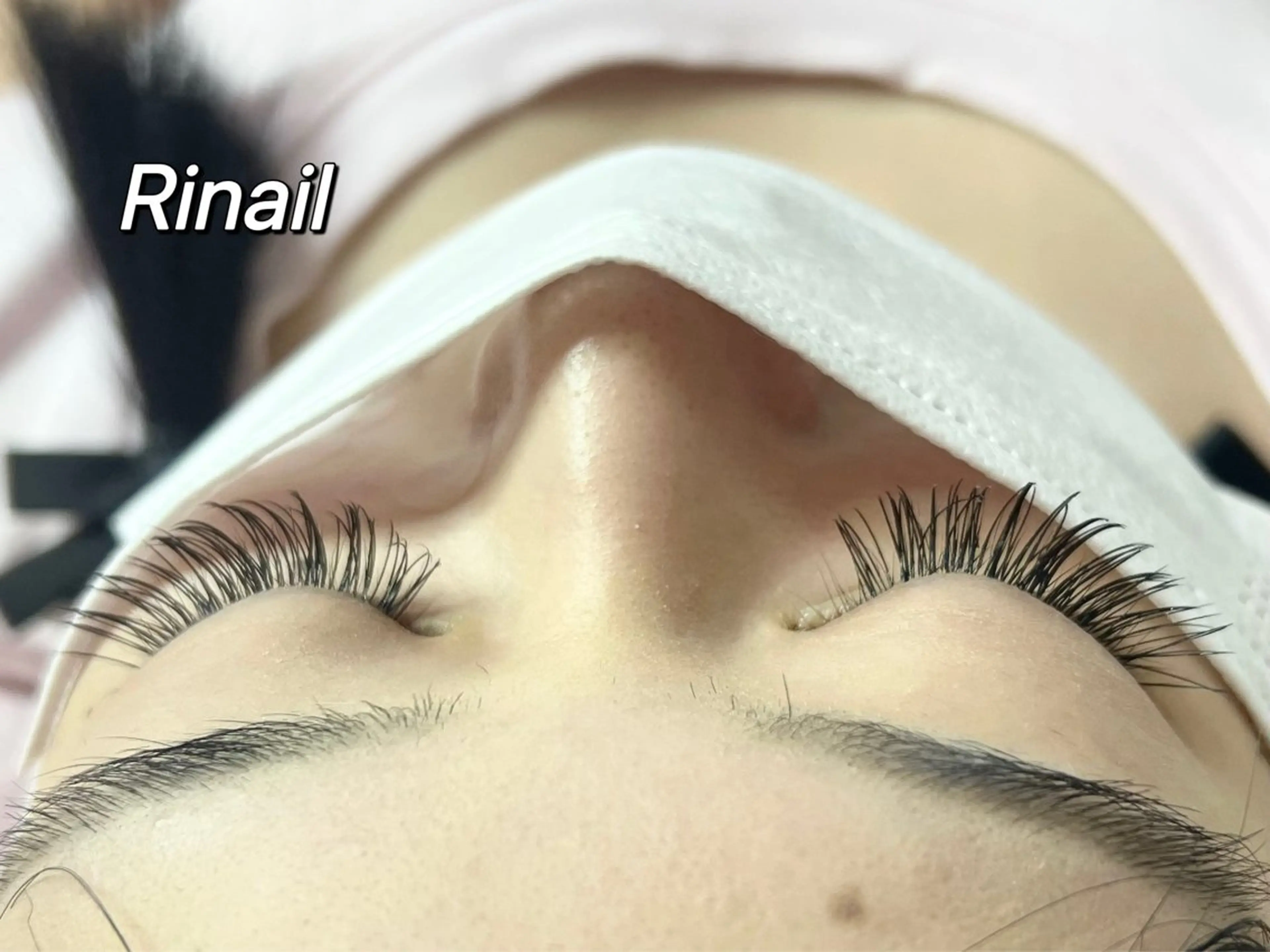 マツエク・マツパ バインドロック ナチュラル パリジェンヌラッシュリフト まつげパーマ 下まつげエクステ YK Rinのネイルデザイン