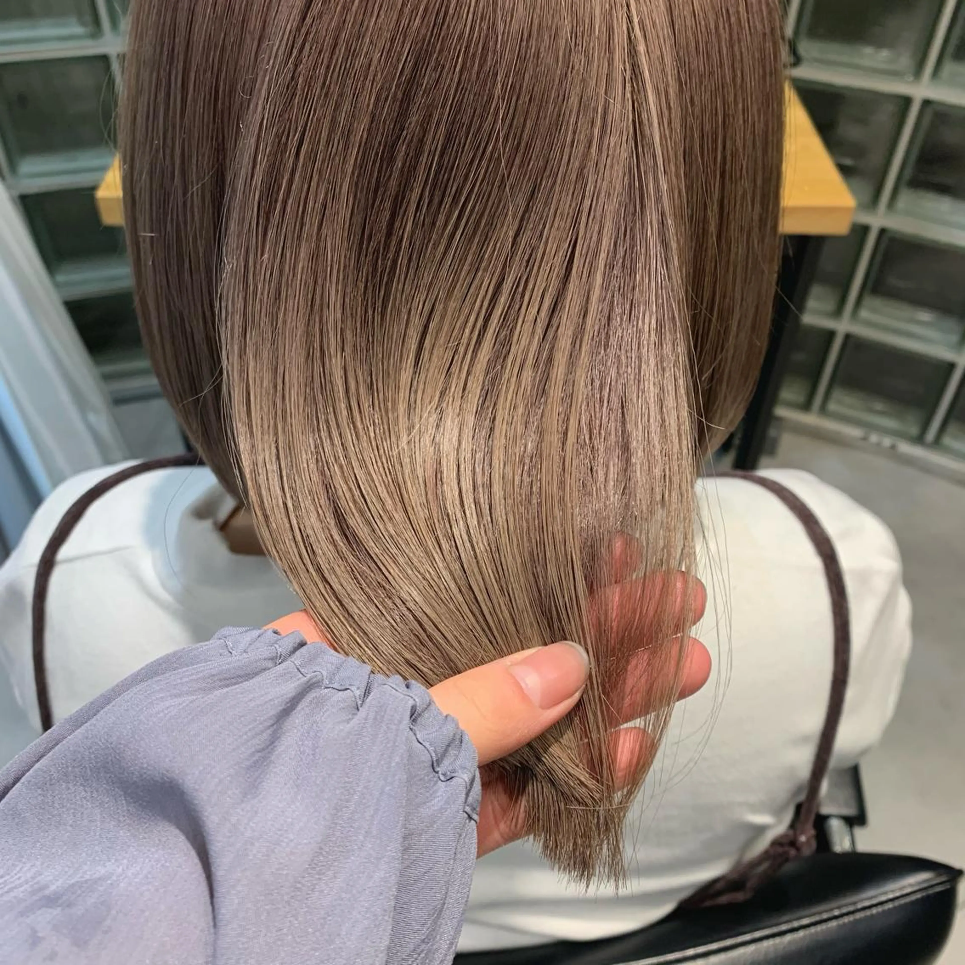 ショート カラー ベージュカラー ラベンダーカラー ピンクカラー クレハ :)のヘアスタイル