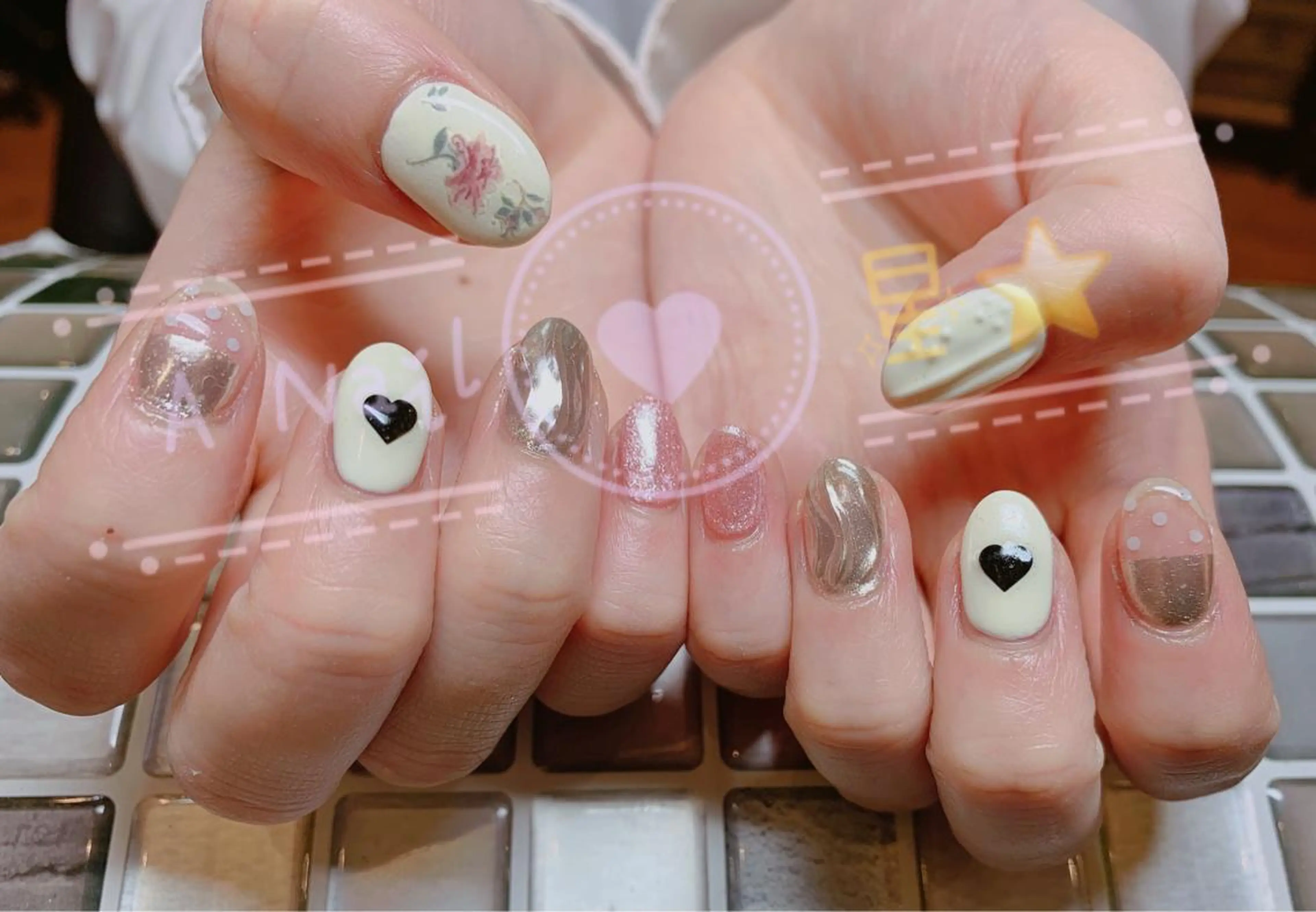 ネイル ハンドネイル AIRA  Eyelash&Nail所属・汐 xi.のネイルデザイン