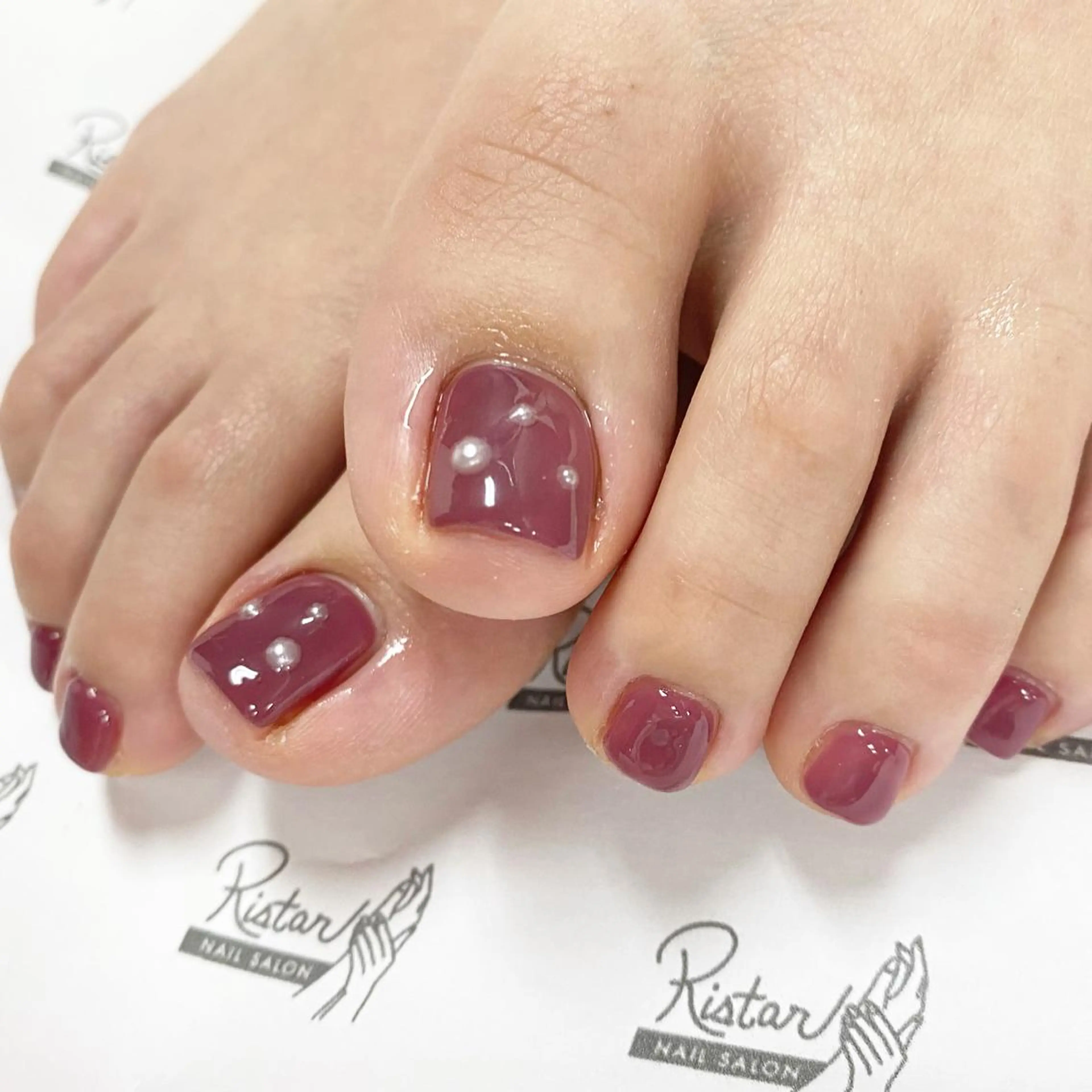 【オフなし】フット🤍ワンカラーの写真