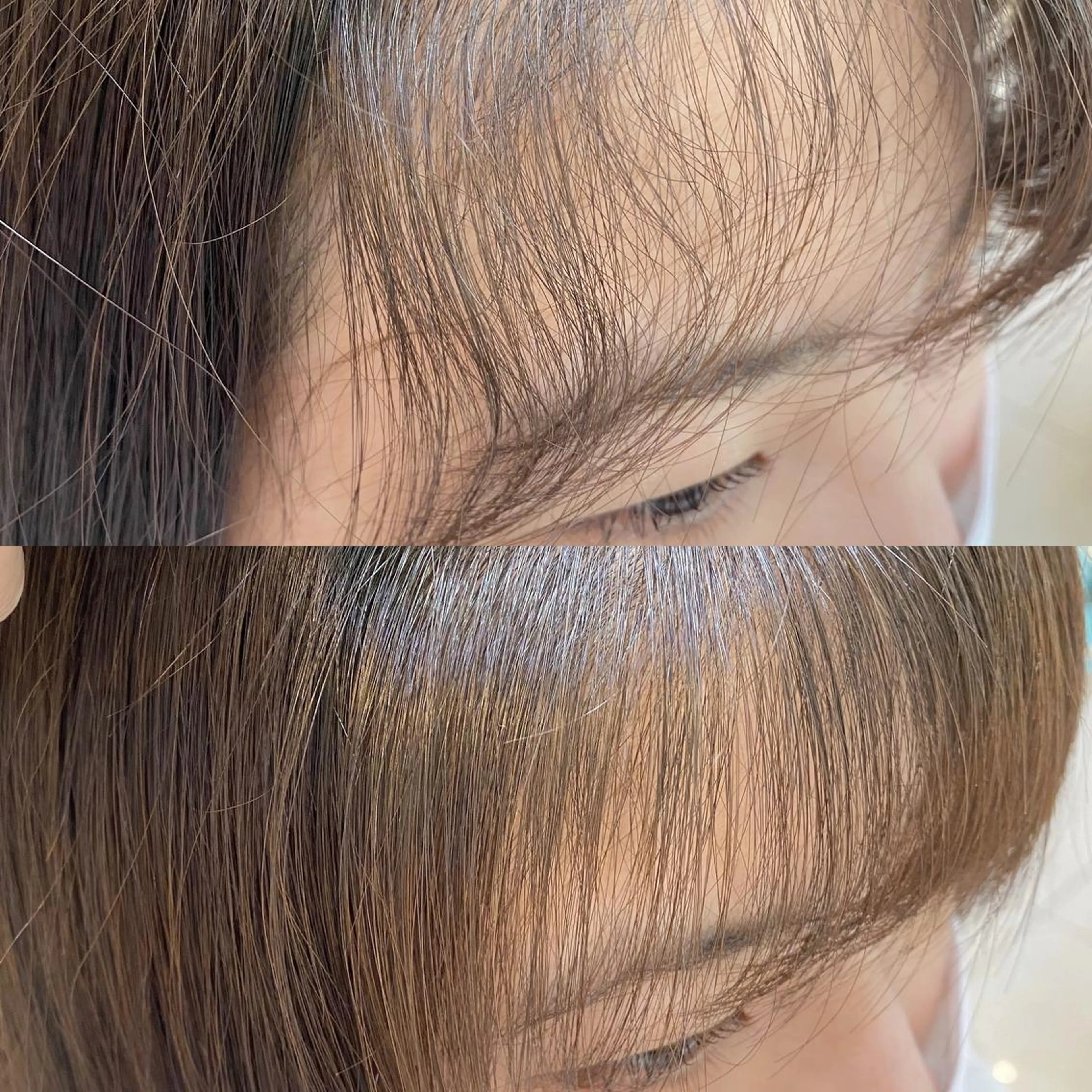 ミディアム カラー パーマ ヘアアレンジ マツエク・マツパ アイブロウ 酸性ストレート ストレートパーマ 縮毛矯正 トリートメント Noah's　Ark所属・透明感カラー🫧ヘア セット🫧松本菜月の眉毛・アイブロウイメージ