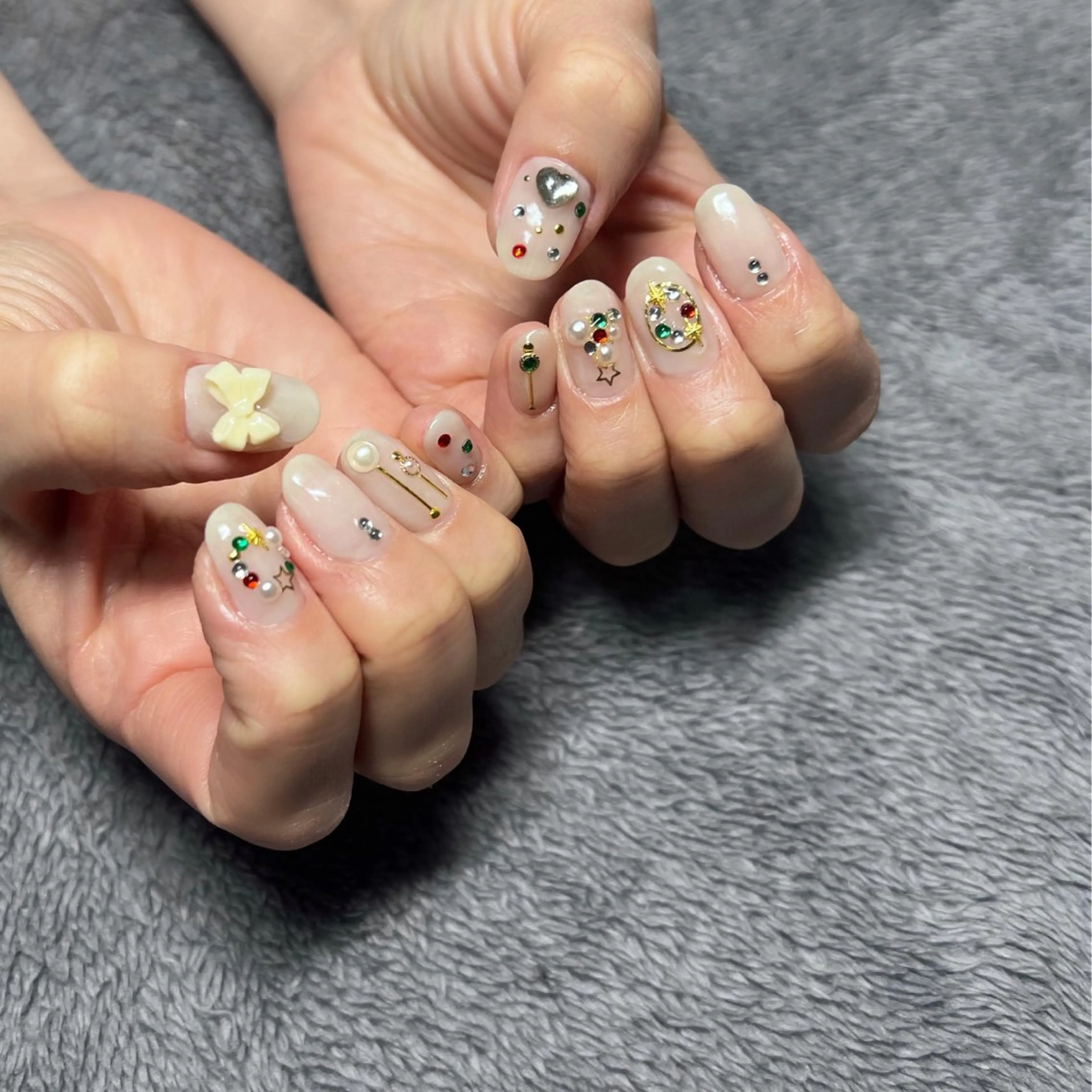 ネイル 冬ネイル クリスマス ハンドネイル ハンドケア u sのネイルデザイン