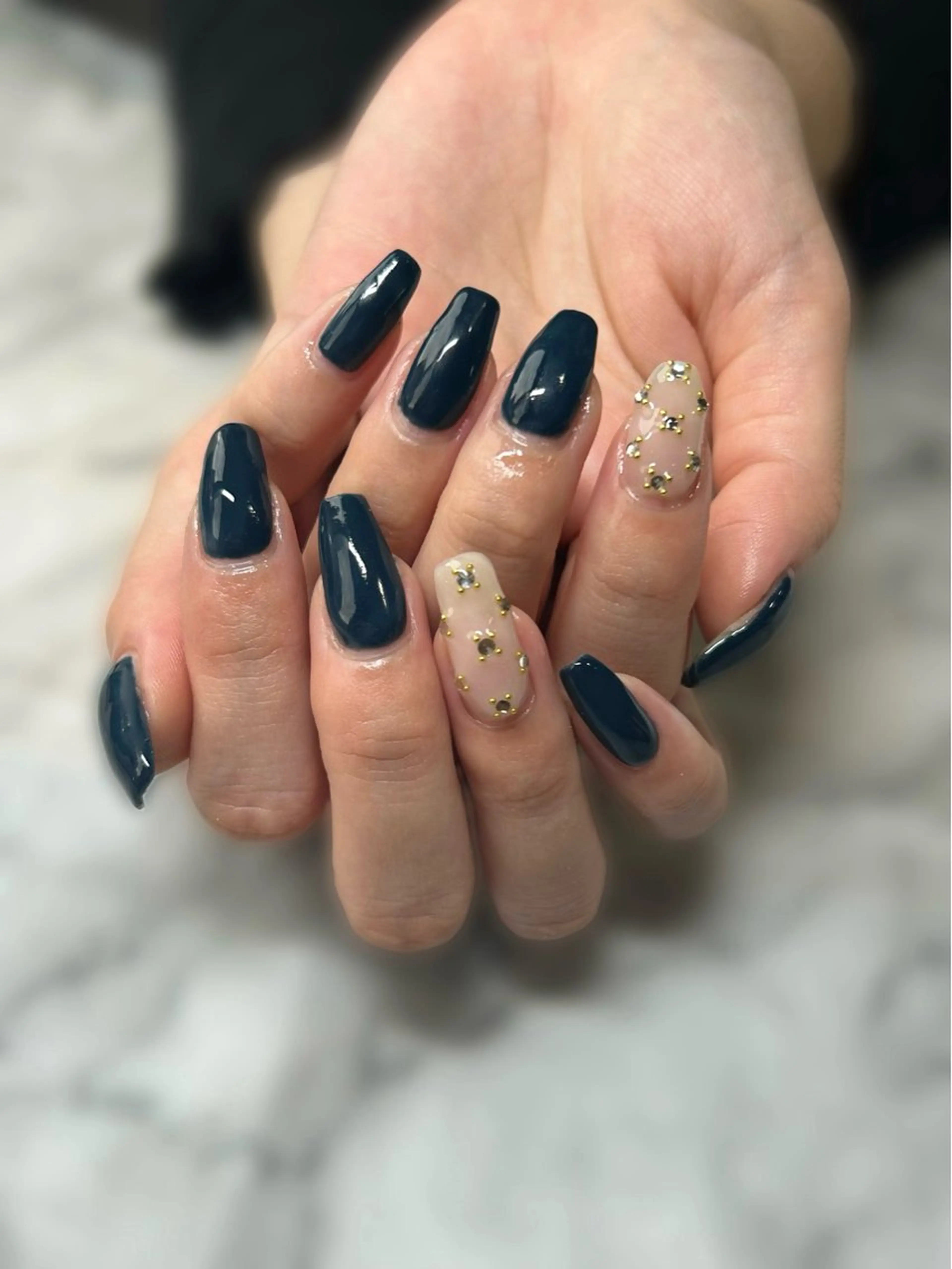 ネイル アートネイル ワンカラーネイル ハンドネイル 長さ出し専門HALE NAIL さとうのネイルデザイン