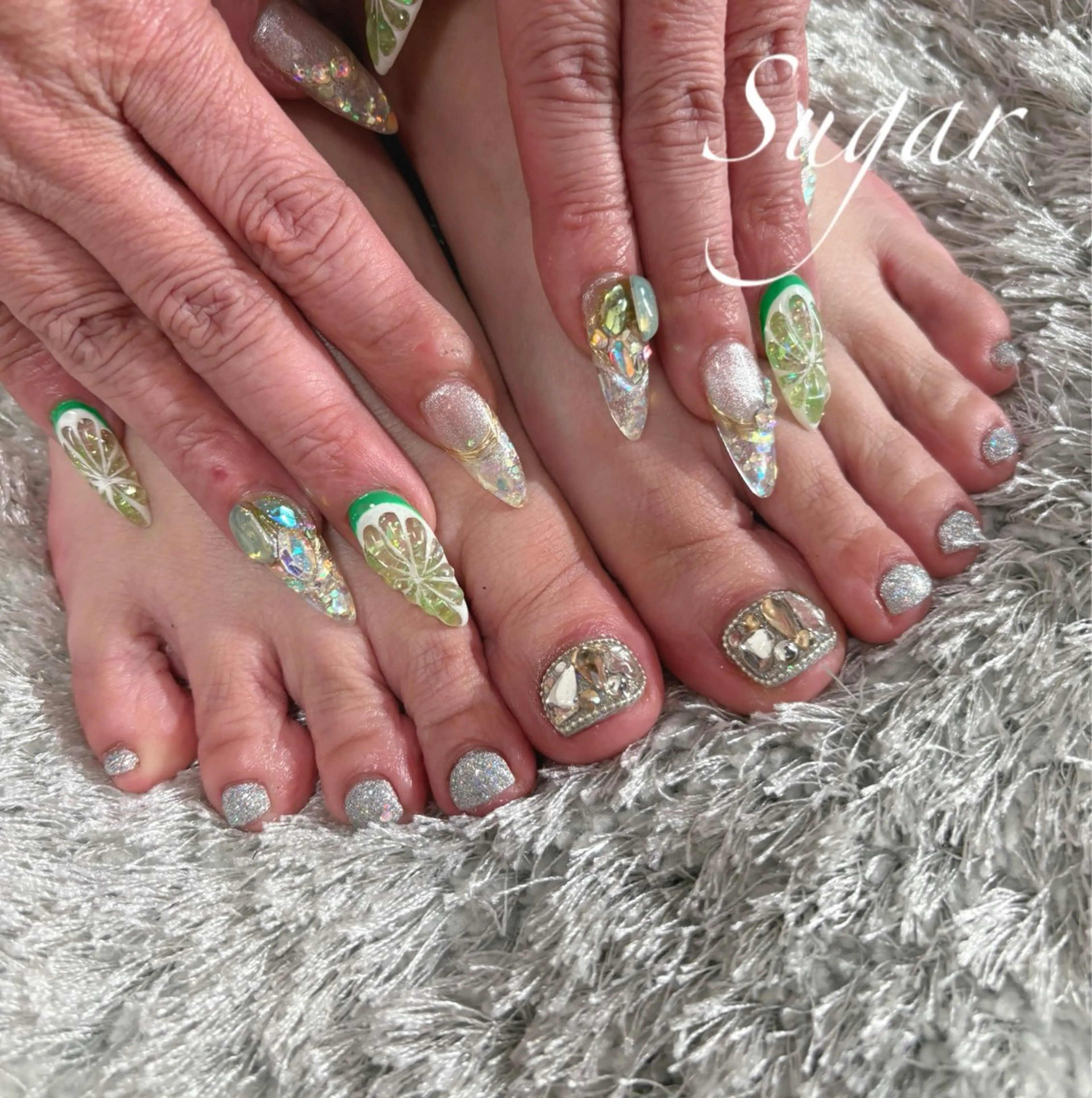 ネイル アートネイル フットネイル スカルプネイル ハンドネイル private nail salon Sugar所属・Sugar Erikaのネイルデザイン