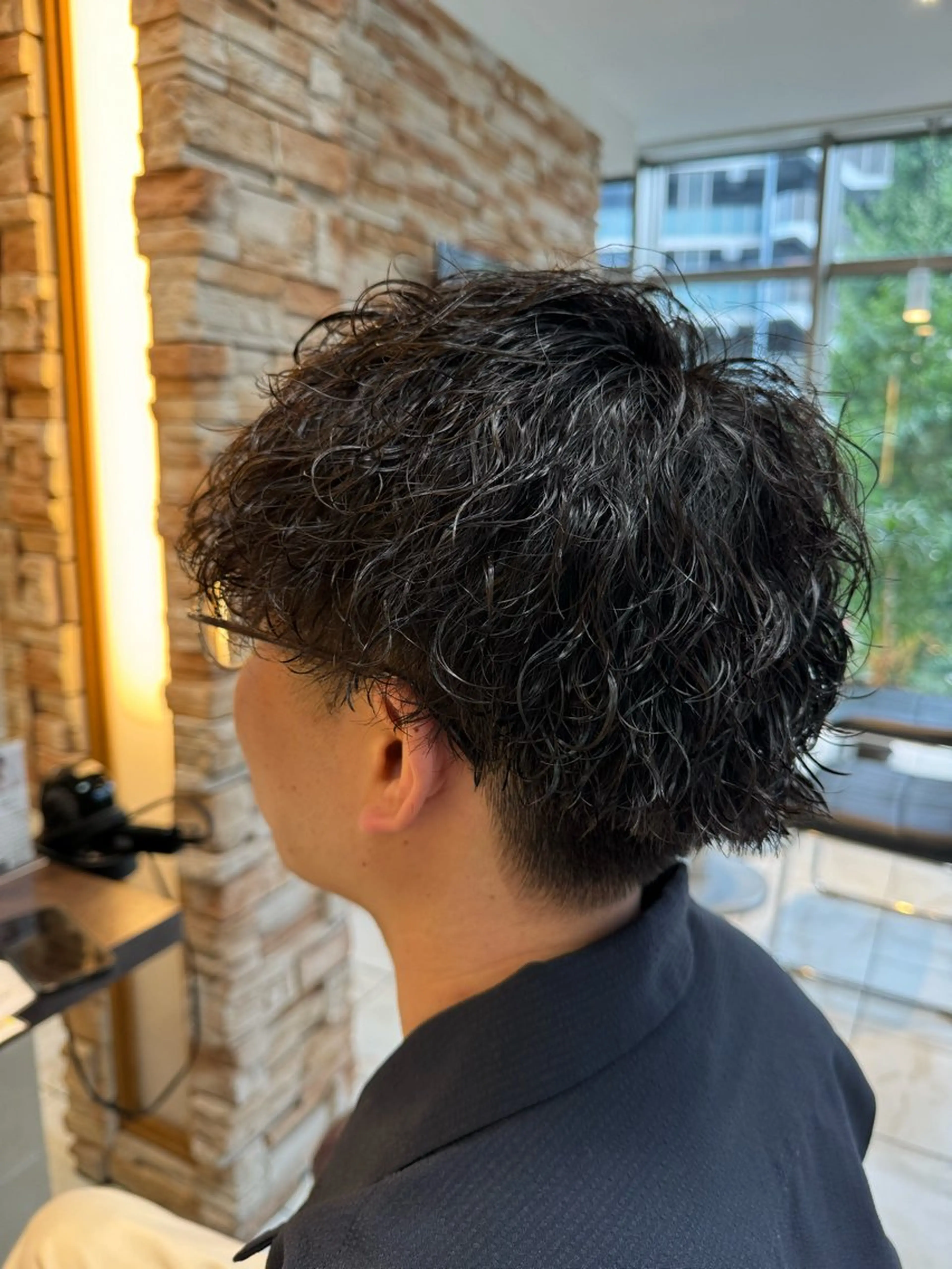 パーマ メンズ カット パーマ ⭐️透明感カラー/ パーマ⭐️宮野翔のヘアスタイル