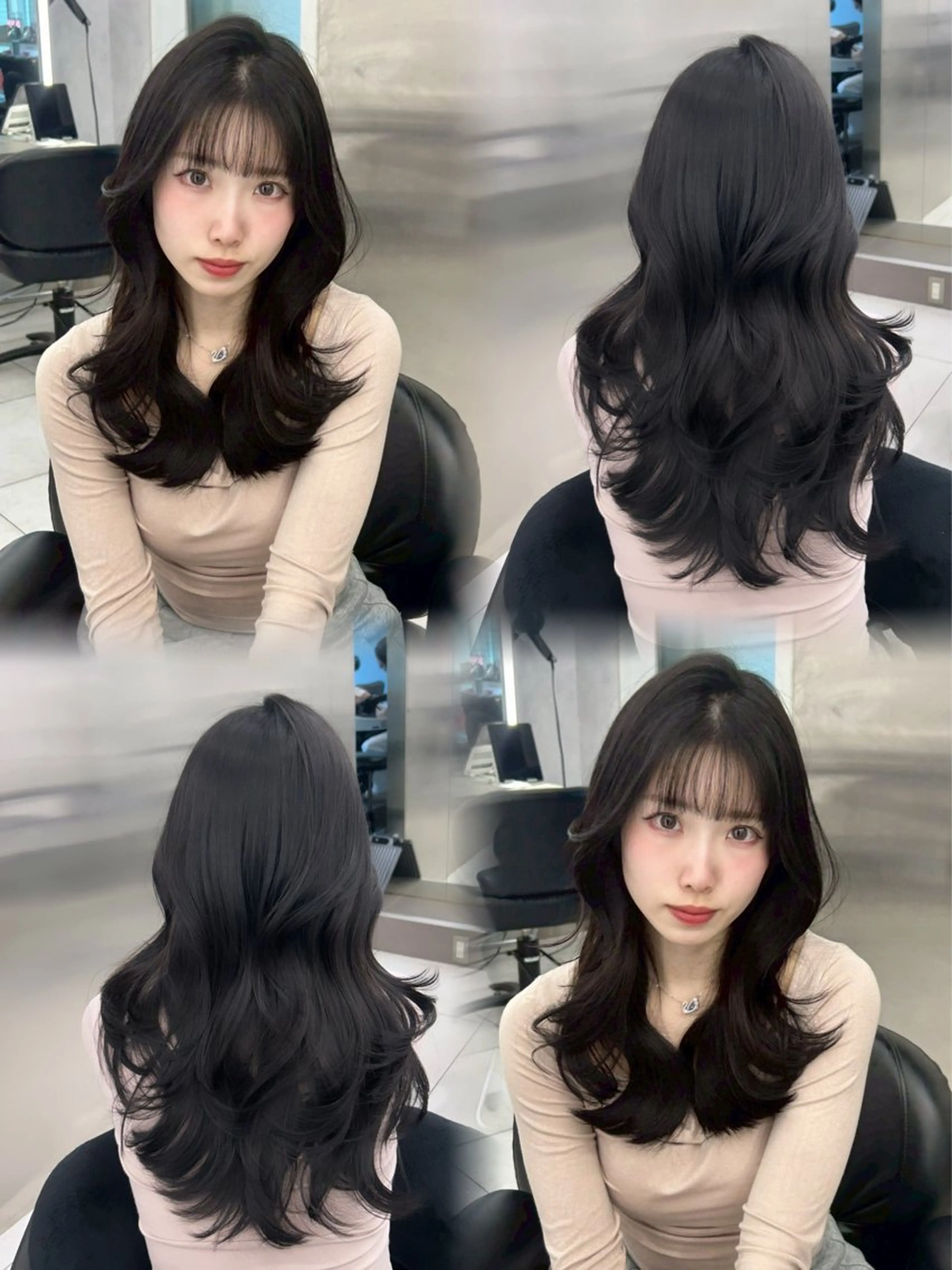 ロング カット ヘアカラー トリートメント 銀座/韓国ヘア🤍 レイヤーAYUMIのヘアスタイル