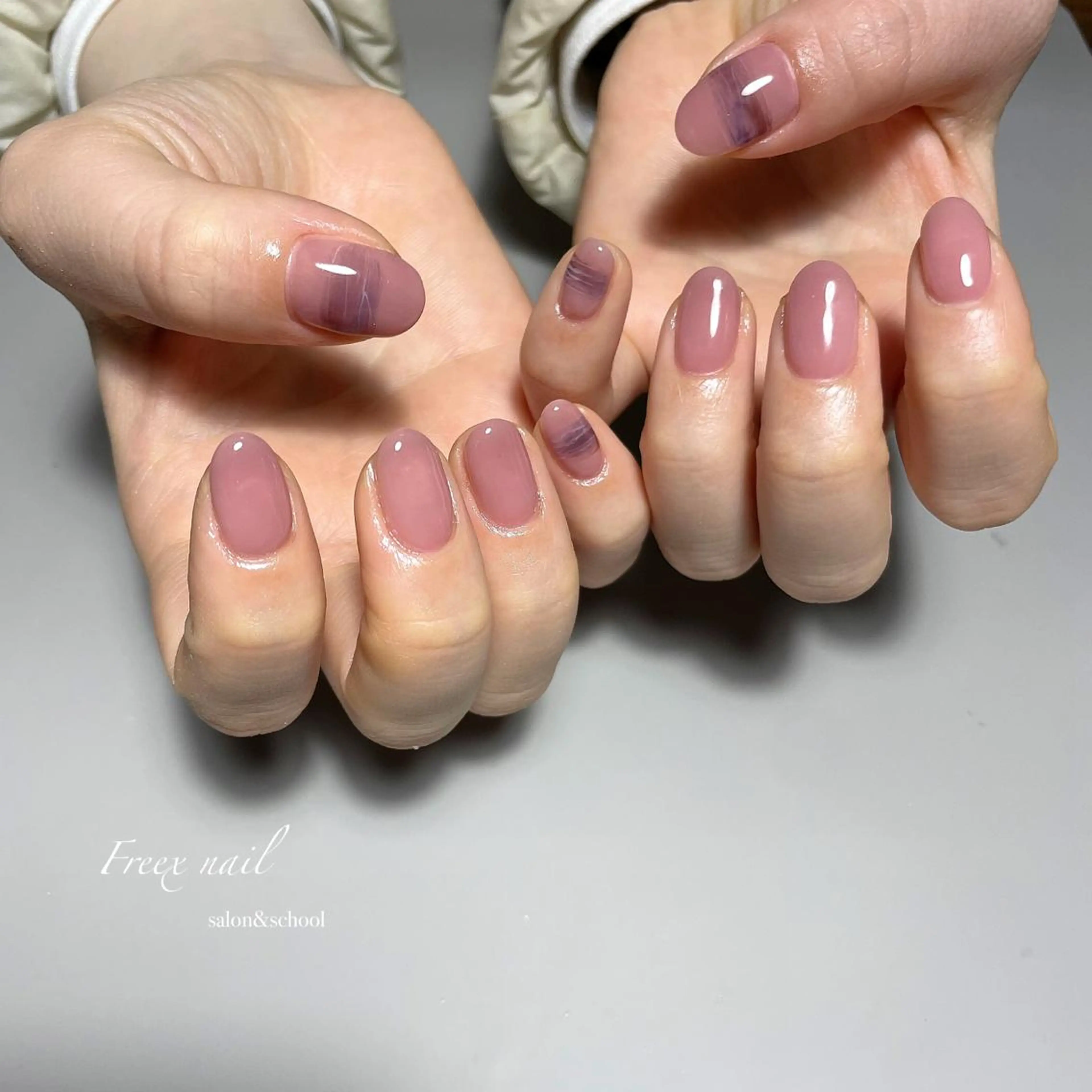 ネイル オフィスネイル ハンドネイル ハンドケア Freex nail所属・freex nail /ニュアンス/個性派のネイルデザイン