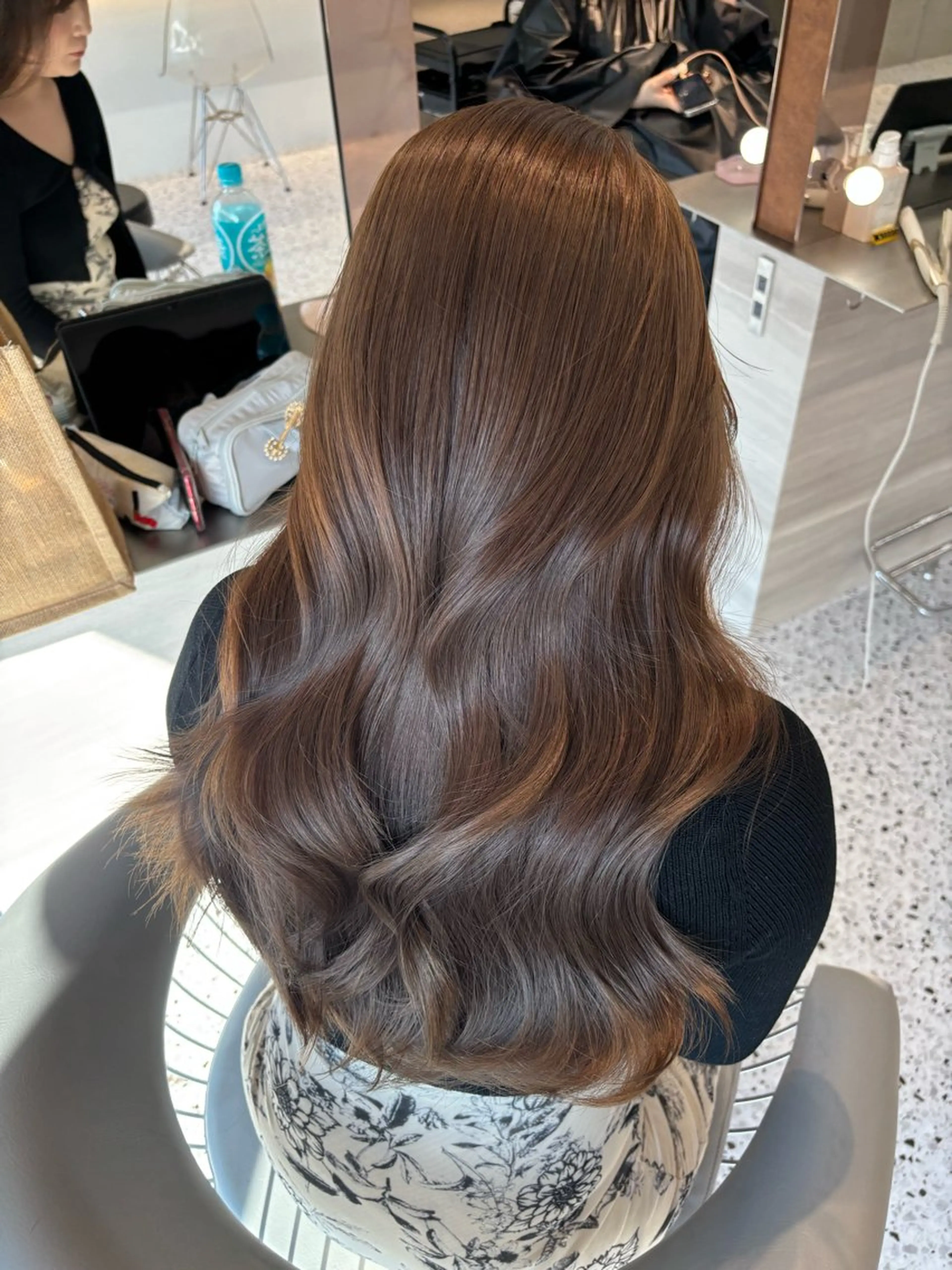 ロング カラー 透明感カラー カット ヘアカラー トリートメント 🍒ブリーチなしカラ ー／Sakura🍒のヘアスタイル